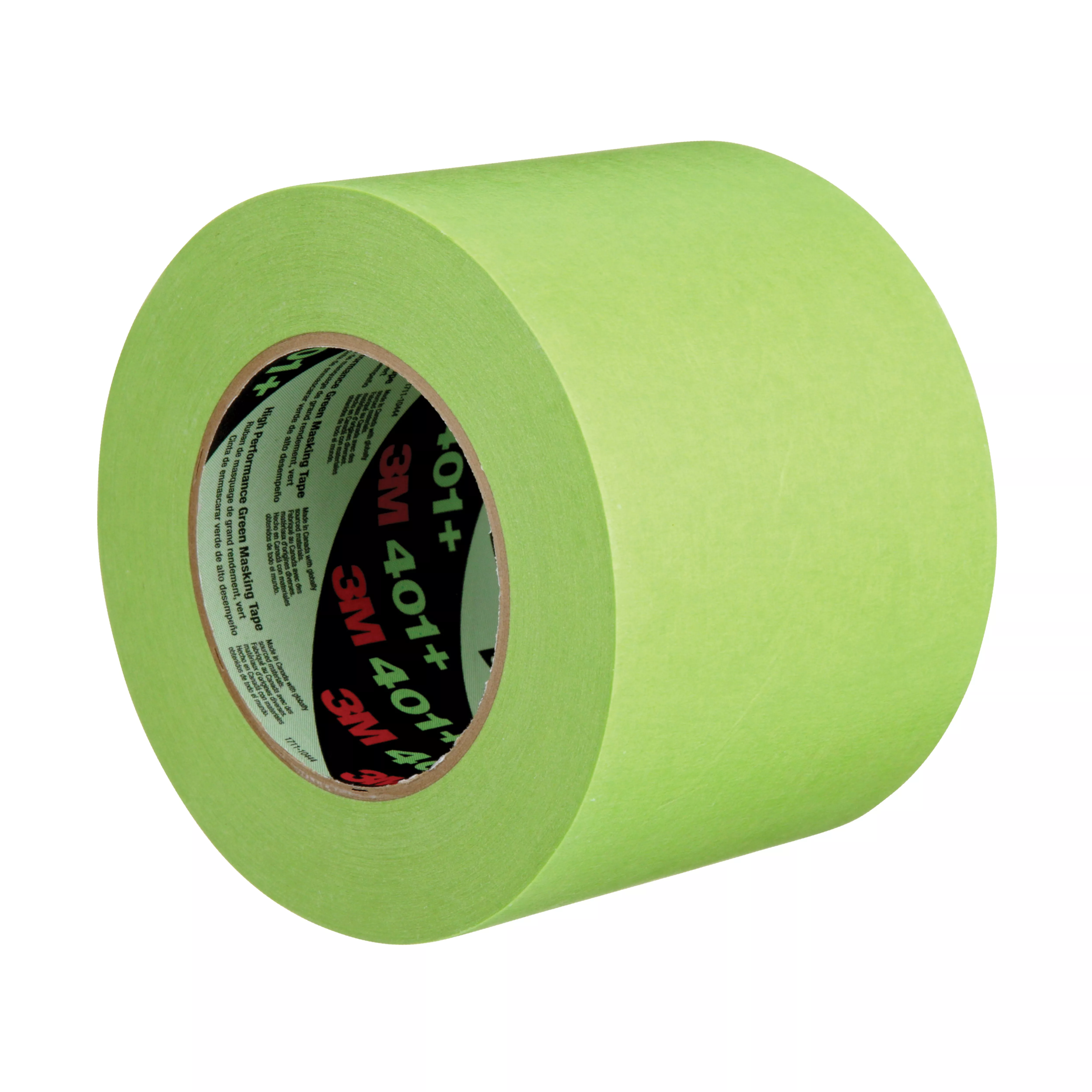 3M™ High Performance Green Masking Tape 401+, 96 mm x 55 m, 6.7 mil, 8
Roll/Case