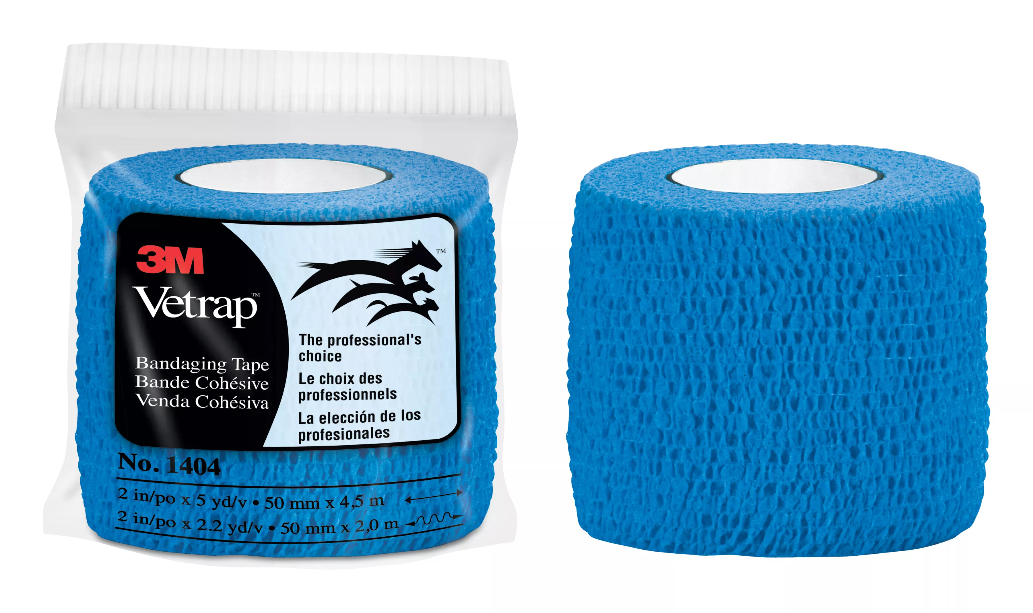 3M™ Vetrap™ Bandaging Tape 1404B BULK, 2 in x 5 yd (50 mm x 4,5 m)