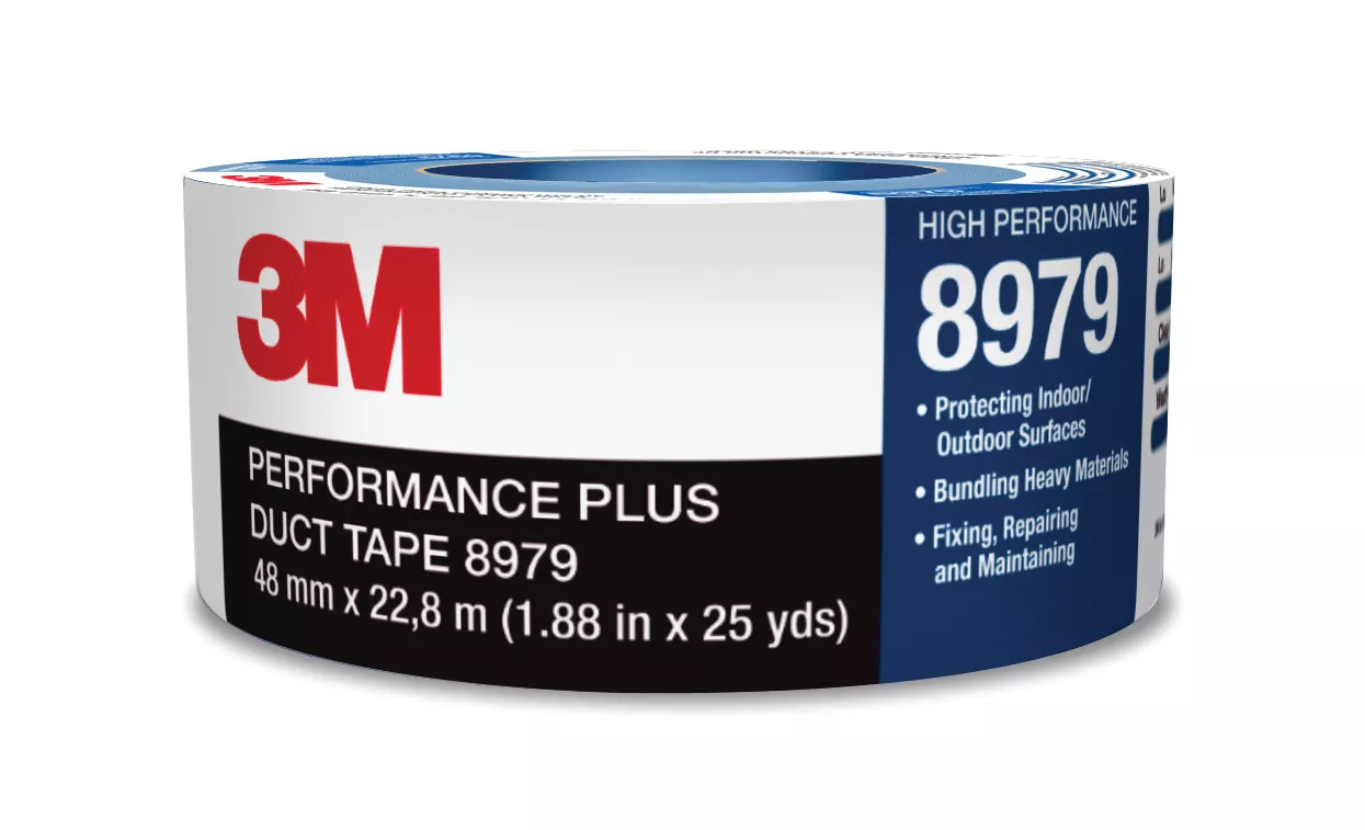 3M™ Performance Plus Duct Tape 8979, Slate Blue, 48 mm x 22.8 m 12.1
mil, 12 Roll/Case, Conveniently Packaged
