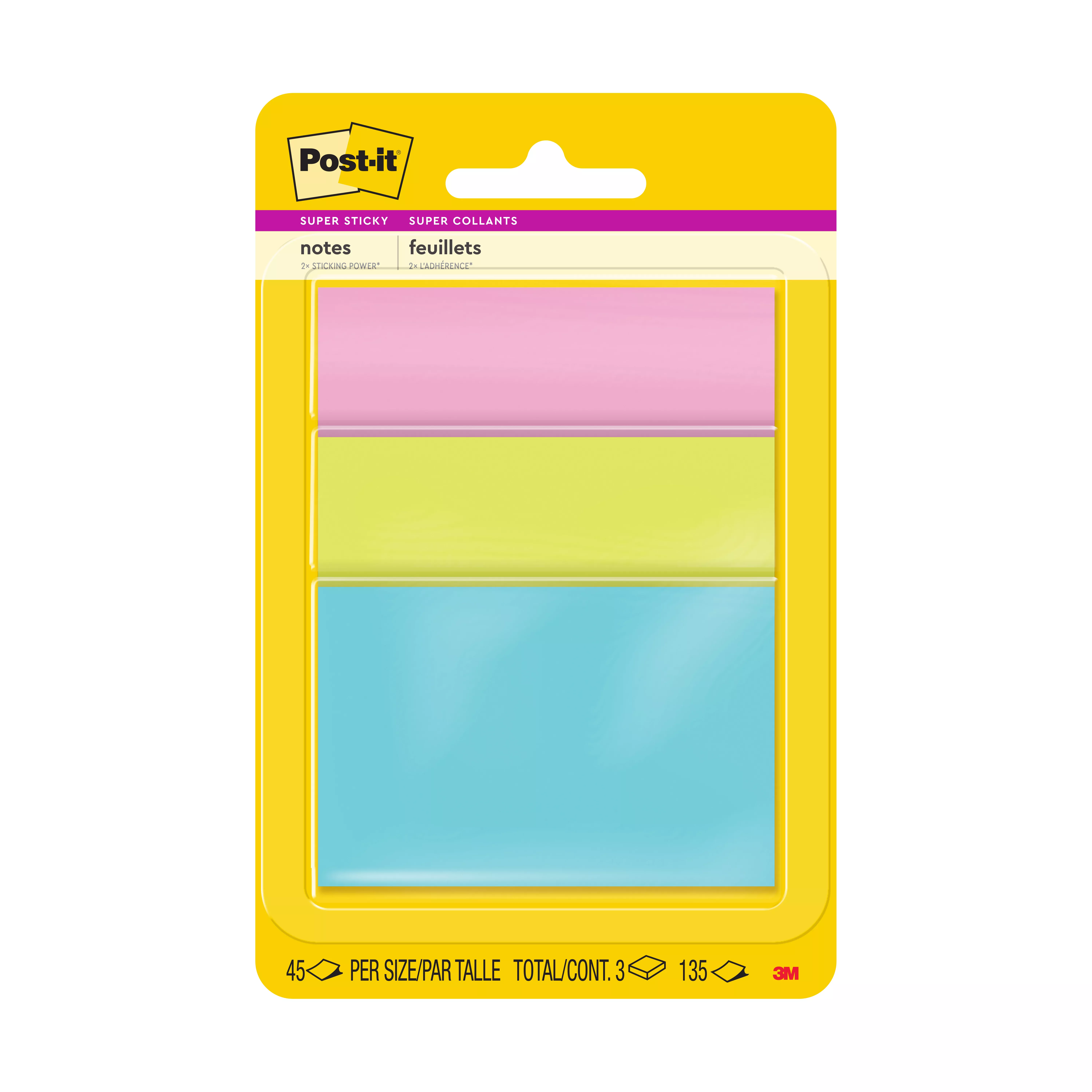 Post-it® Notes 3432-SSMIA, 3 in x 3 in (76 mm x 76 mm) Miami Colors