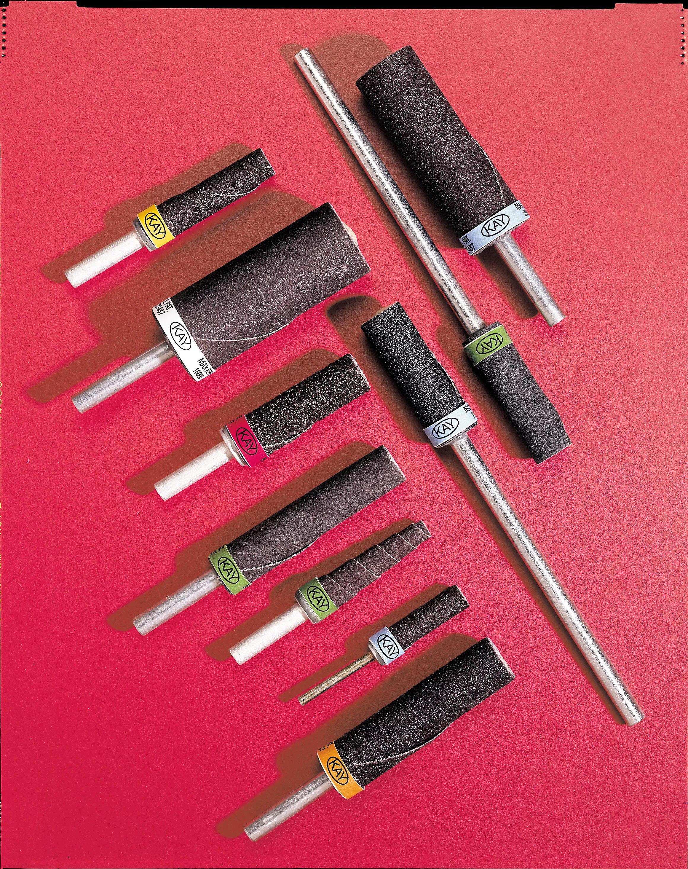 Standard Abrasives™ A/O Precision Cartridge Roll, 726050, R6-FT, 180, 3/8 in x 1-3/4 in x 1/4 in, Full TPRD, 25/Car, 250 ea/Case
