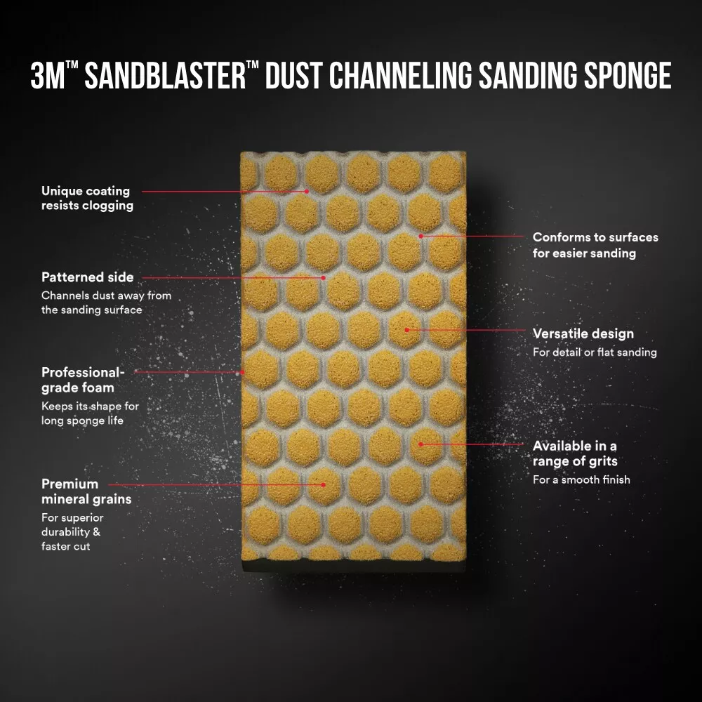 UPC 00051141393742 | 3M™ SandBlaster™ DUST CHANNELING Sanding Sponge