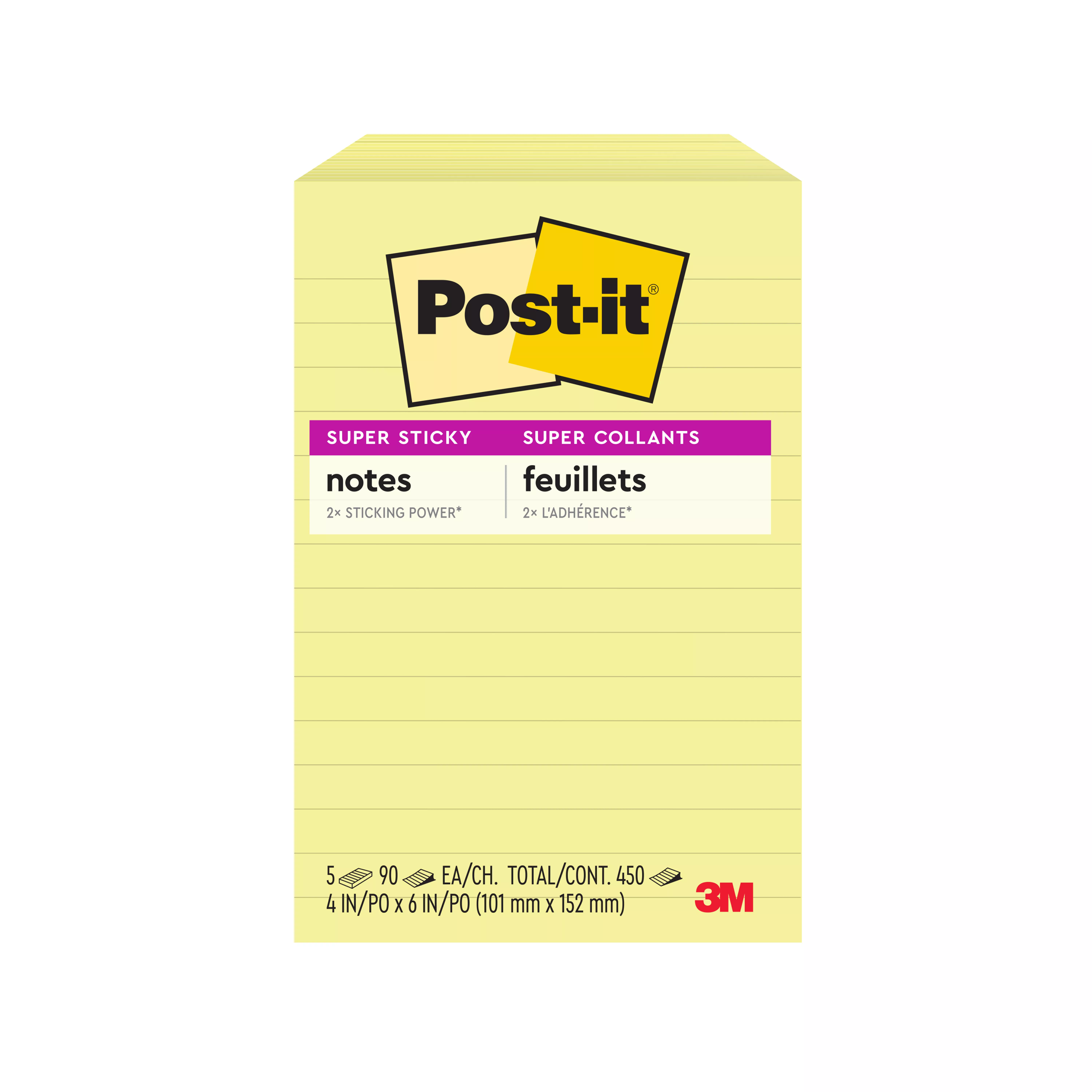 SKU 7000052459 | Post-it® Super Sticky Notes 660-5SSCY