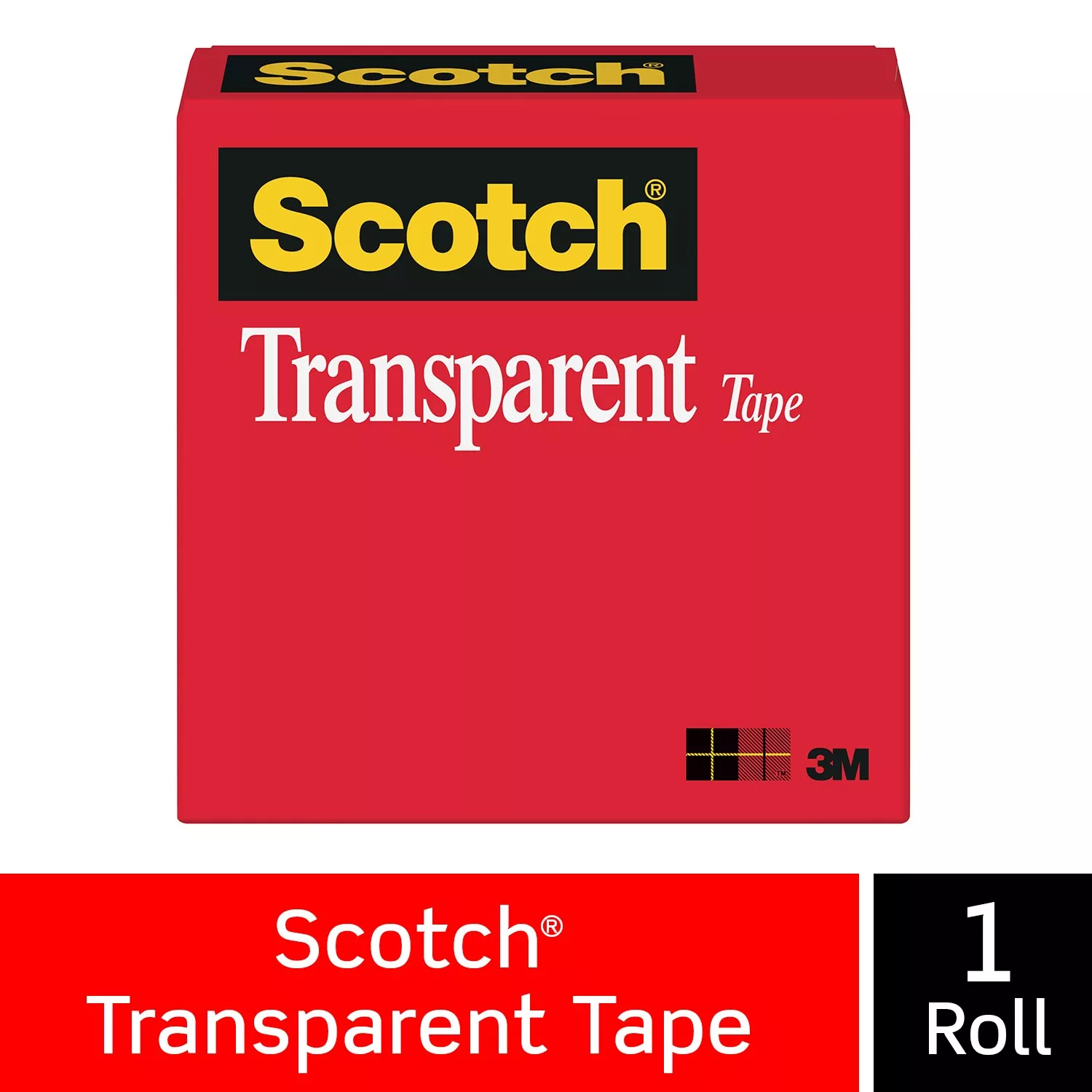 Scotch® Transparent Tape 600 Clear, 3/4 in x 1296 in, 144 per case Boxed