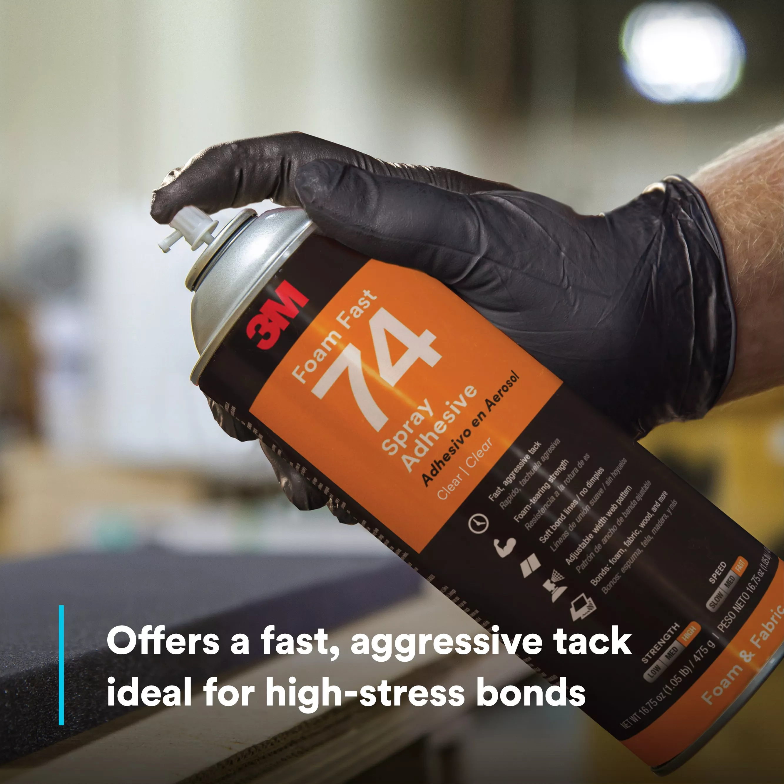 Product Number 74 | 3M™ Foam Fast Spray Adhesive 74