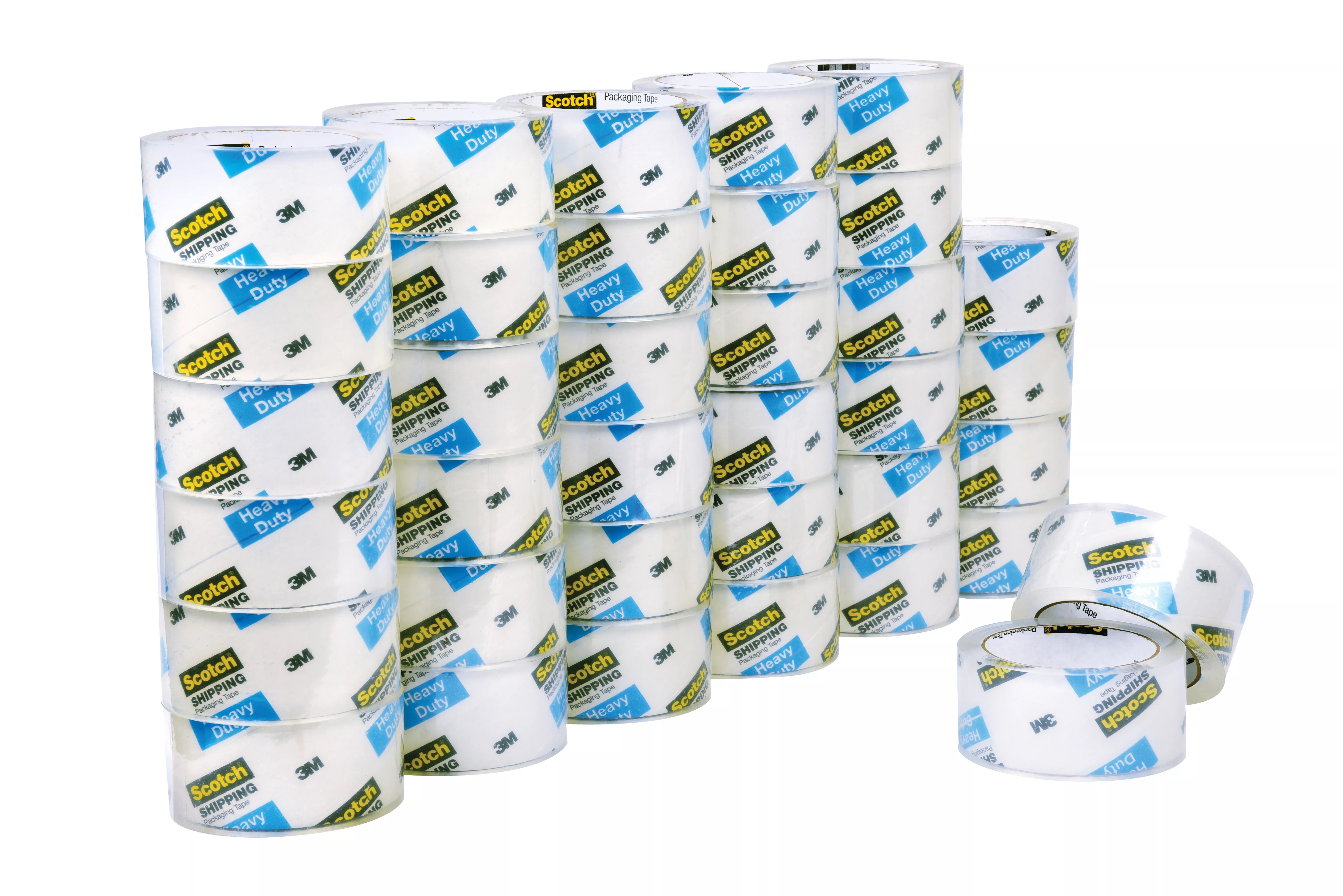 Scotch® Heavy Duty Shipping Packaging Tape 3850-CS36, 1.88 in x 54.6 yd (48 mm x 50 m), 6-6 Packs