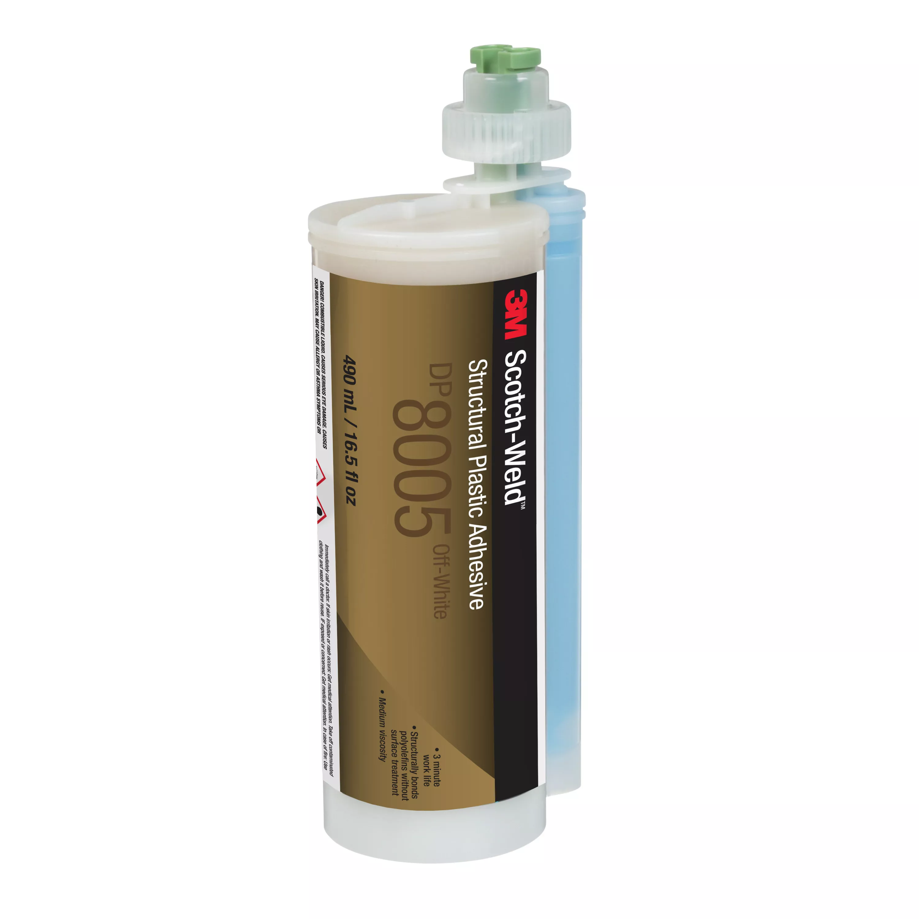 3M™ Scotch-Weld™ Structural Plastic Adhesive DP8005, Off-White, 490 mL
Duo-Pak, 6/case
