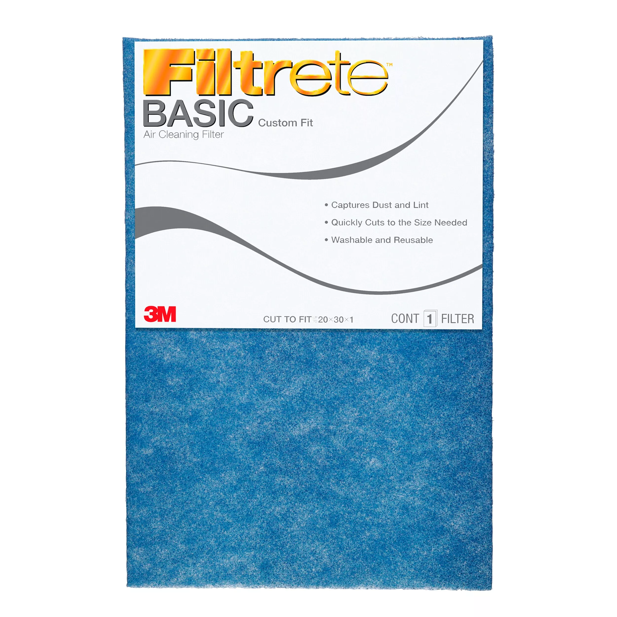 Filtrete™ Basic Air Filter HDWRCTF-12, 20 in x 30 in x 1 in (50.8 cm x
76.2 cm x 2.5 cm)