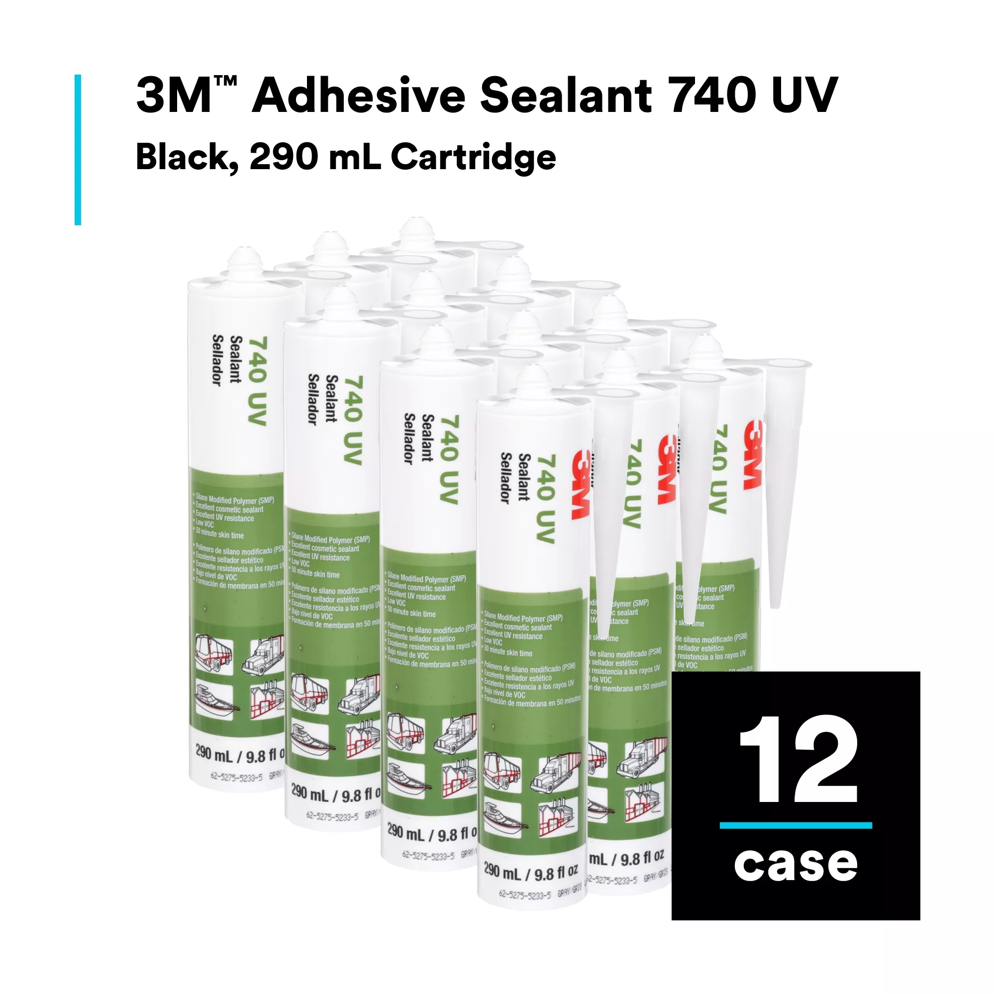 SKU 7100115542 | 3M™ Adhesive Sealant 740 UV