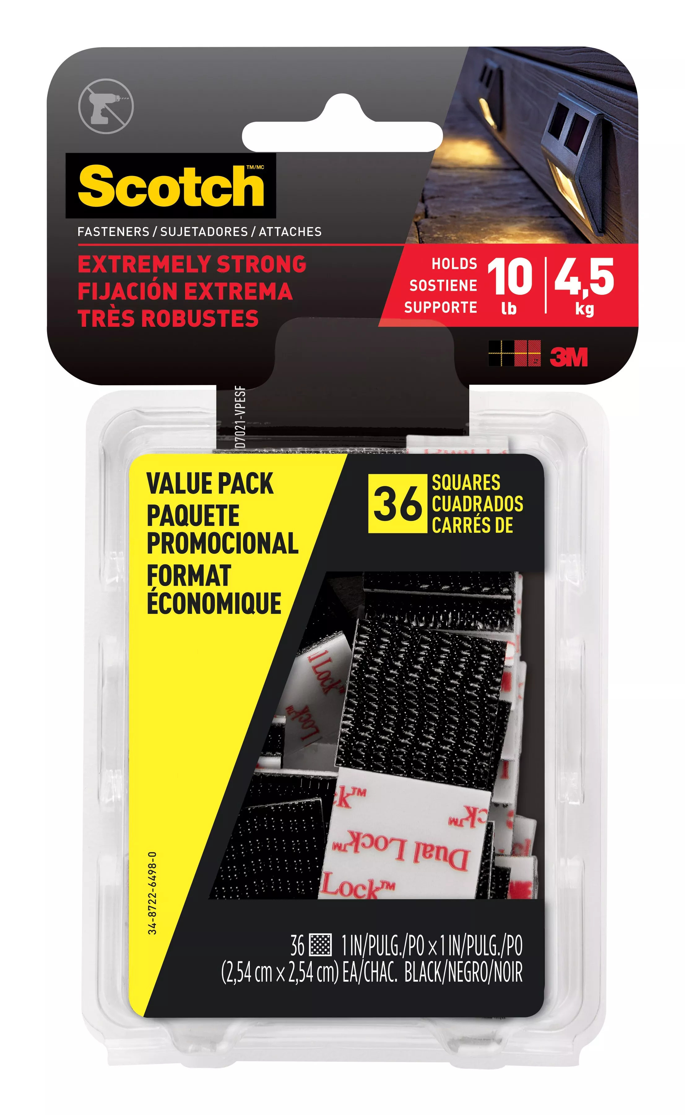 SKU 7100168201 | Scotch™ Extreme Mounting Squares Value Pack RFD7021-VPESF