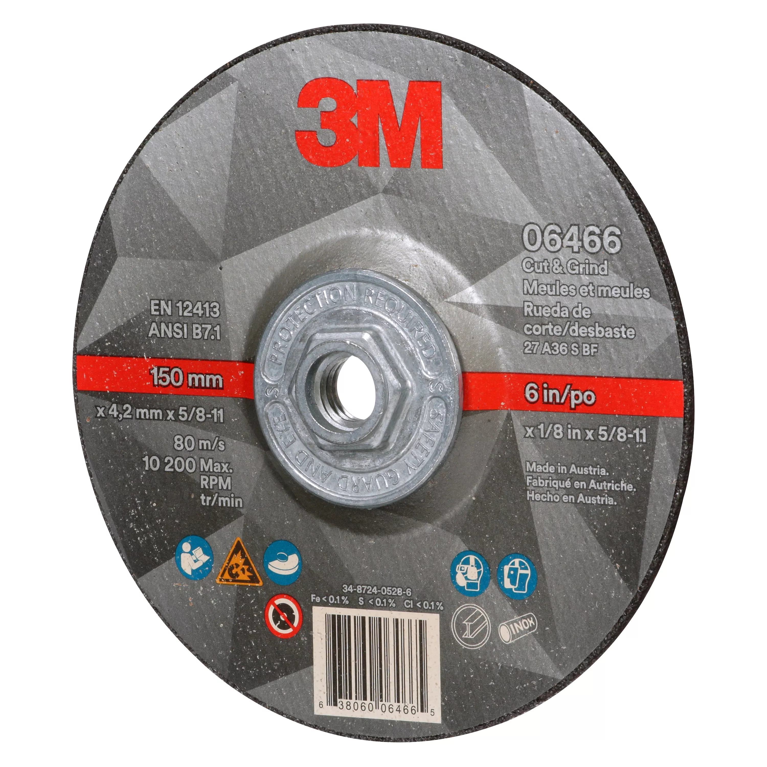 Product Number 06466 | 3M™ Cut & Grind Wheel