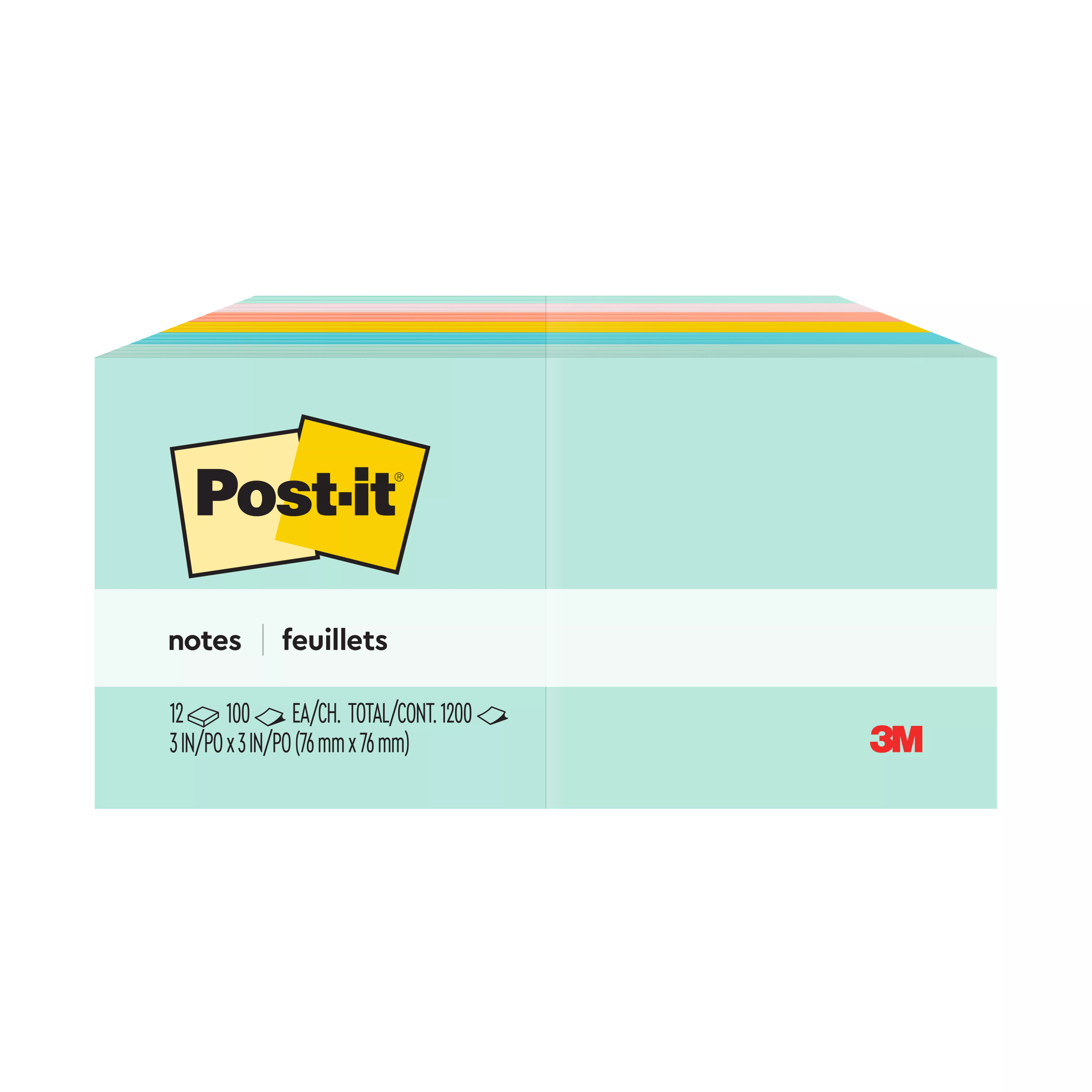 SKU 7100243051 | Post-it® Notes 654-AST