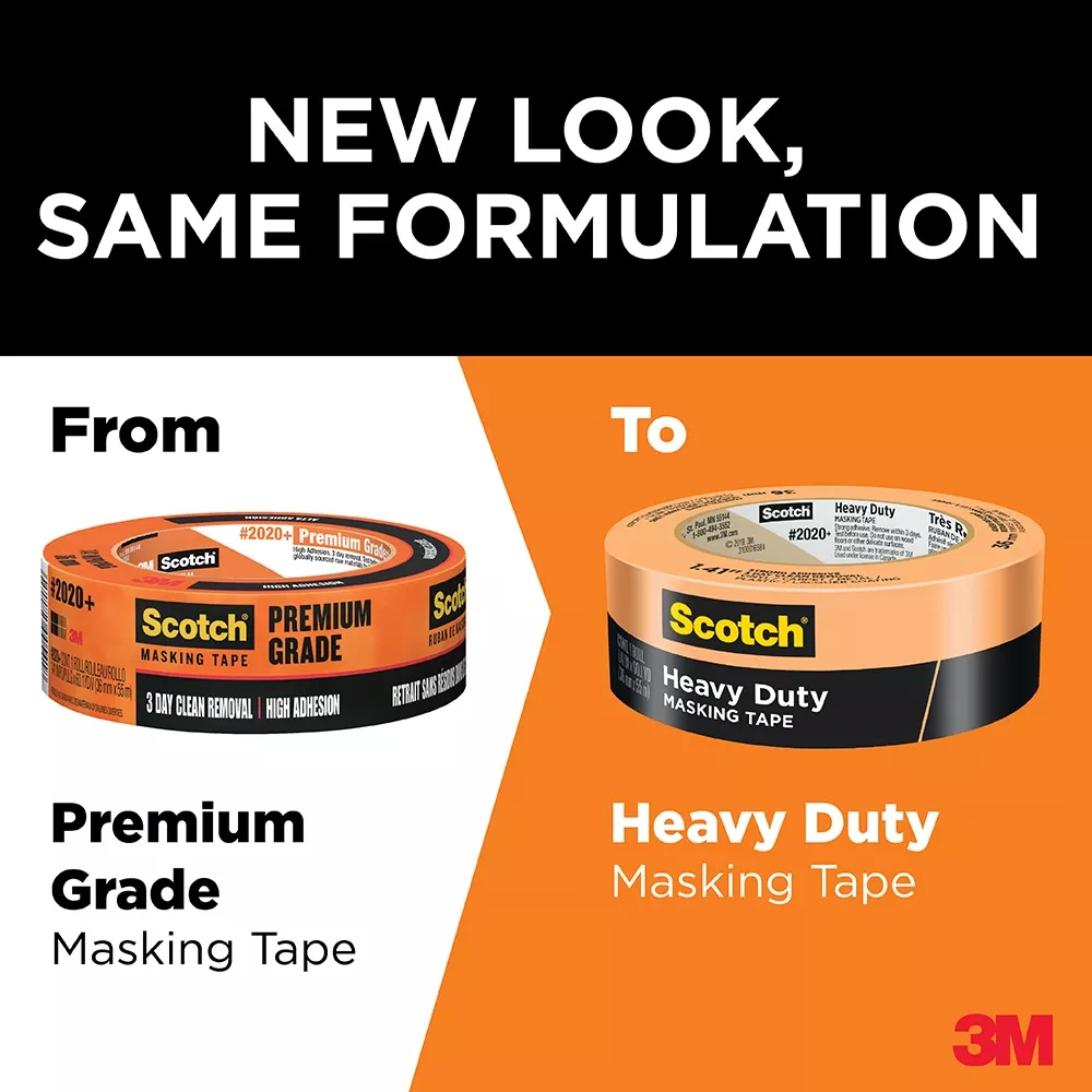 SKU 7100191061 | Scotch® Heavy Duty Masking Tape 2020+-24AP