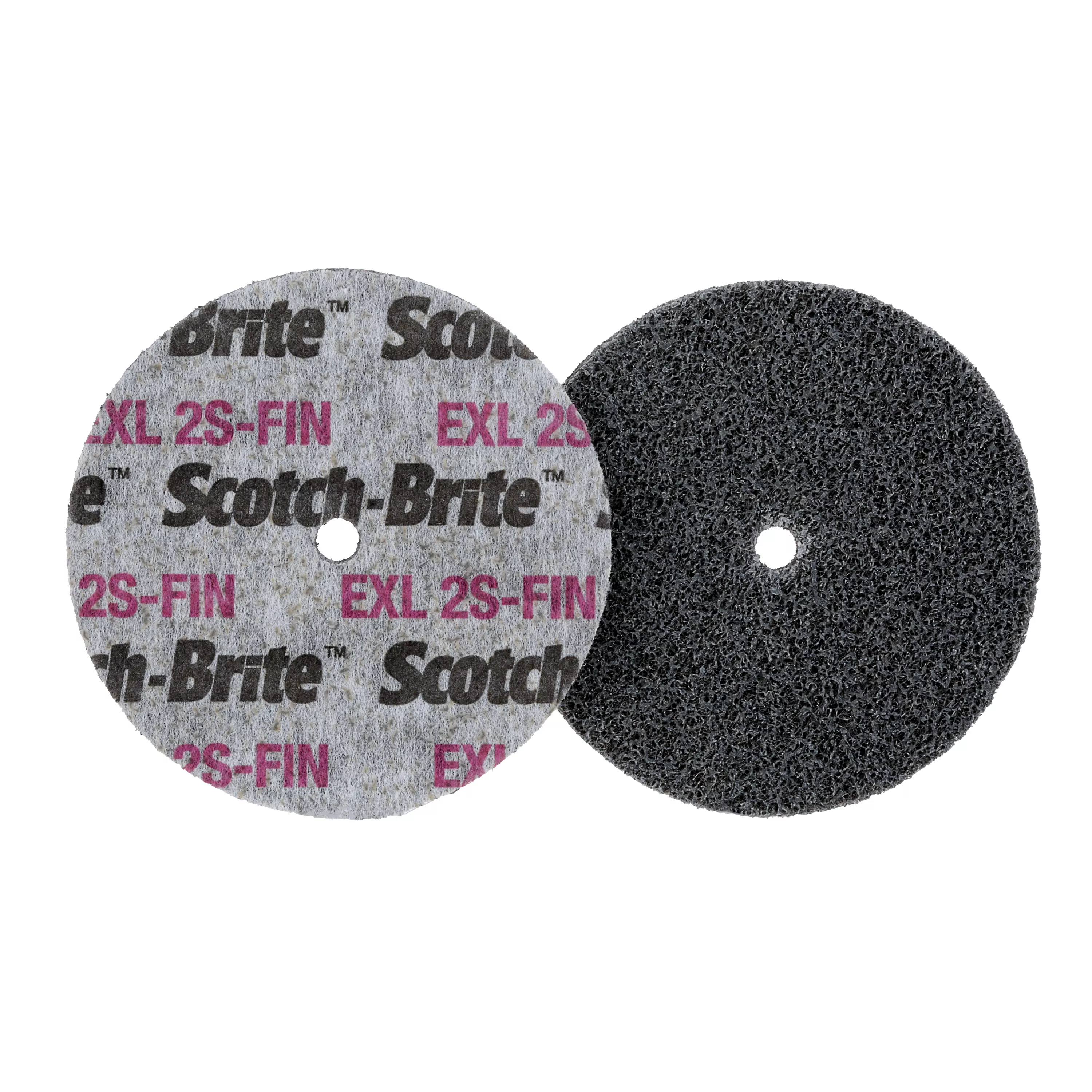Scotch-Brite™ EXL Unitized Wheel, XL-UW, 2S Fine, 3 in x 1/4 in x 1/4
in, 40 ea/Case