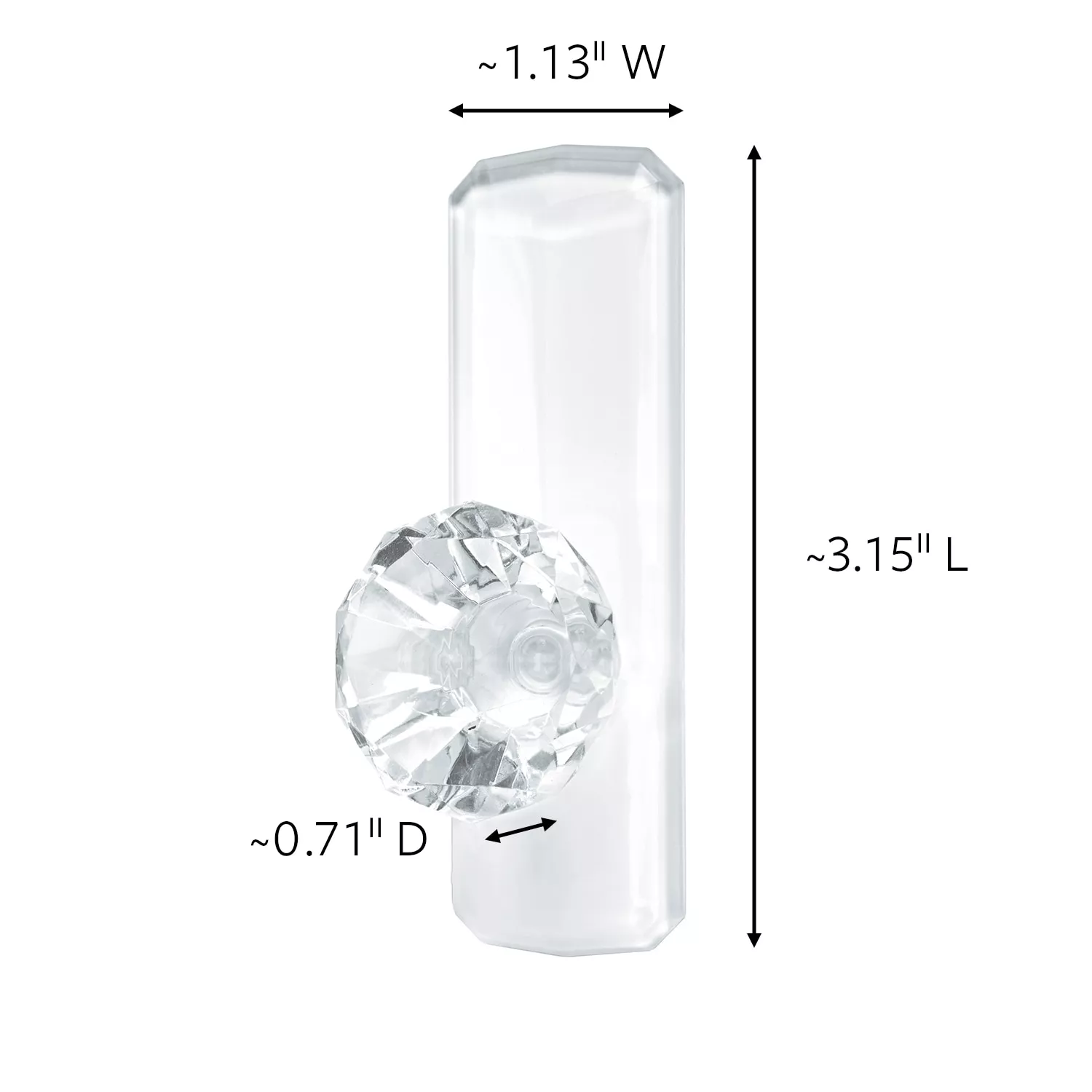 Product Number 17096 | Command™ Clear Large Crystal Hook 17096CLR-ES