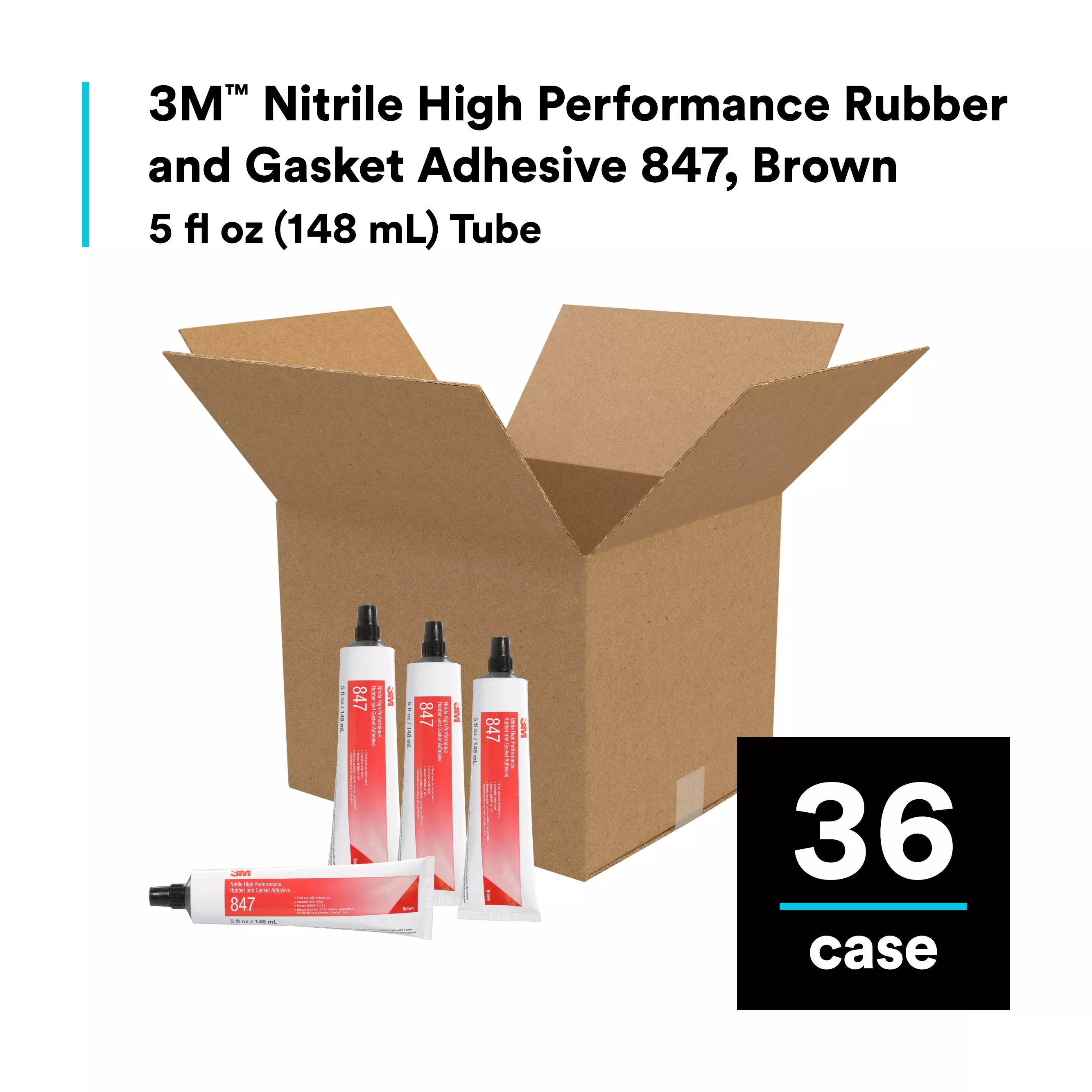 SKU 7000000794 | 3M™ Nitrile High Performance Rubber and Gasket Adhesive 847