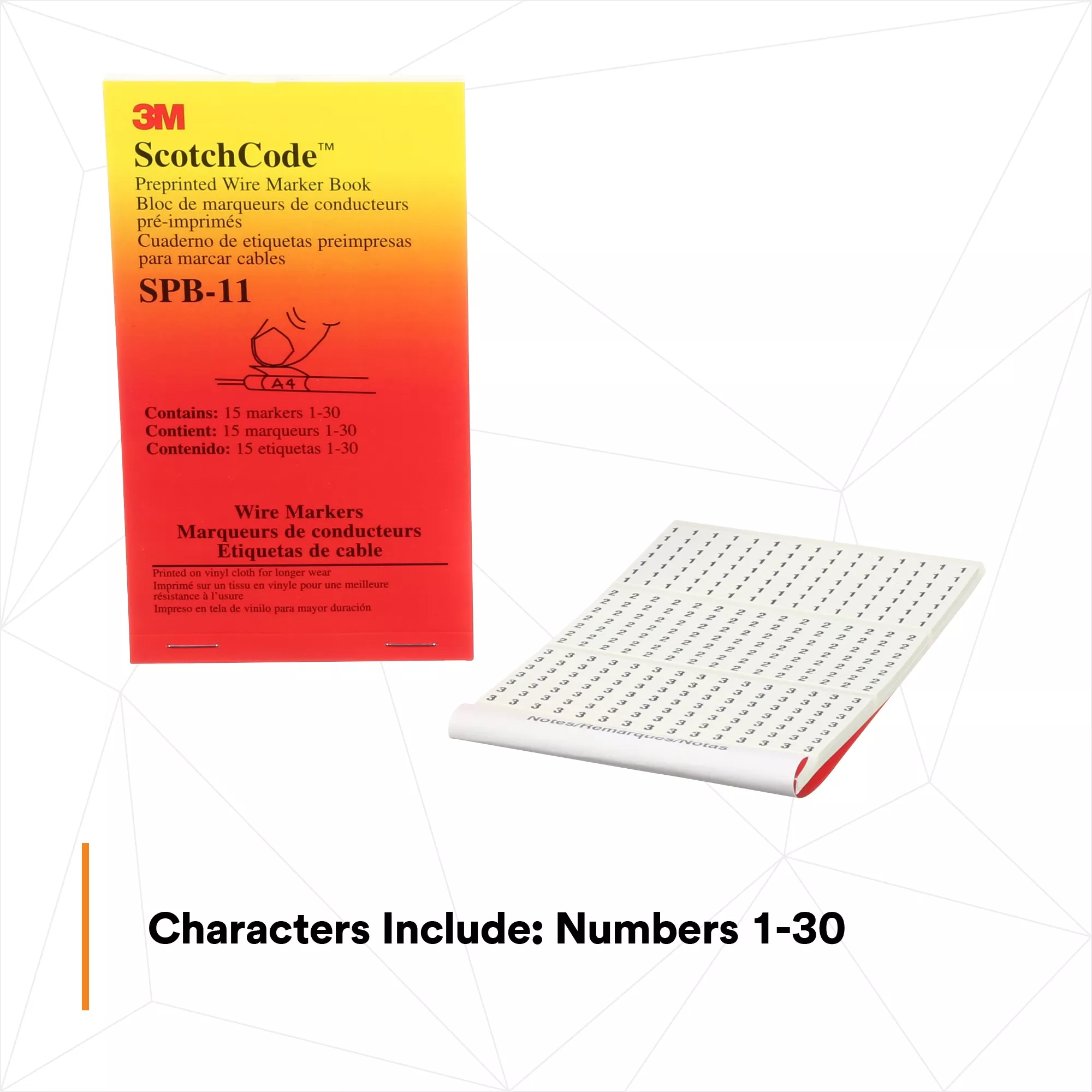 UPC 00054007499602 | 3M™ ScotchCode™ Pre-Printed Wire Marker Book SPB-11