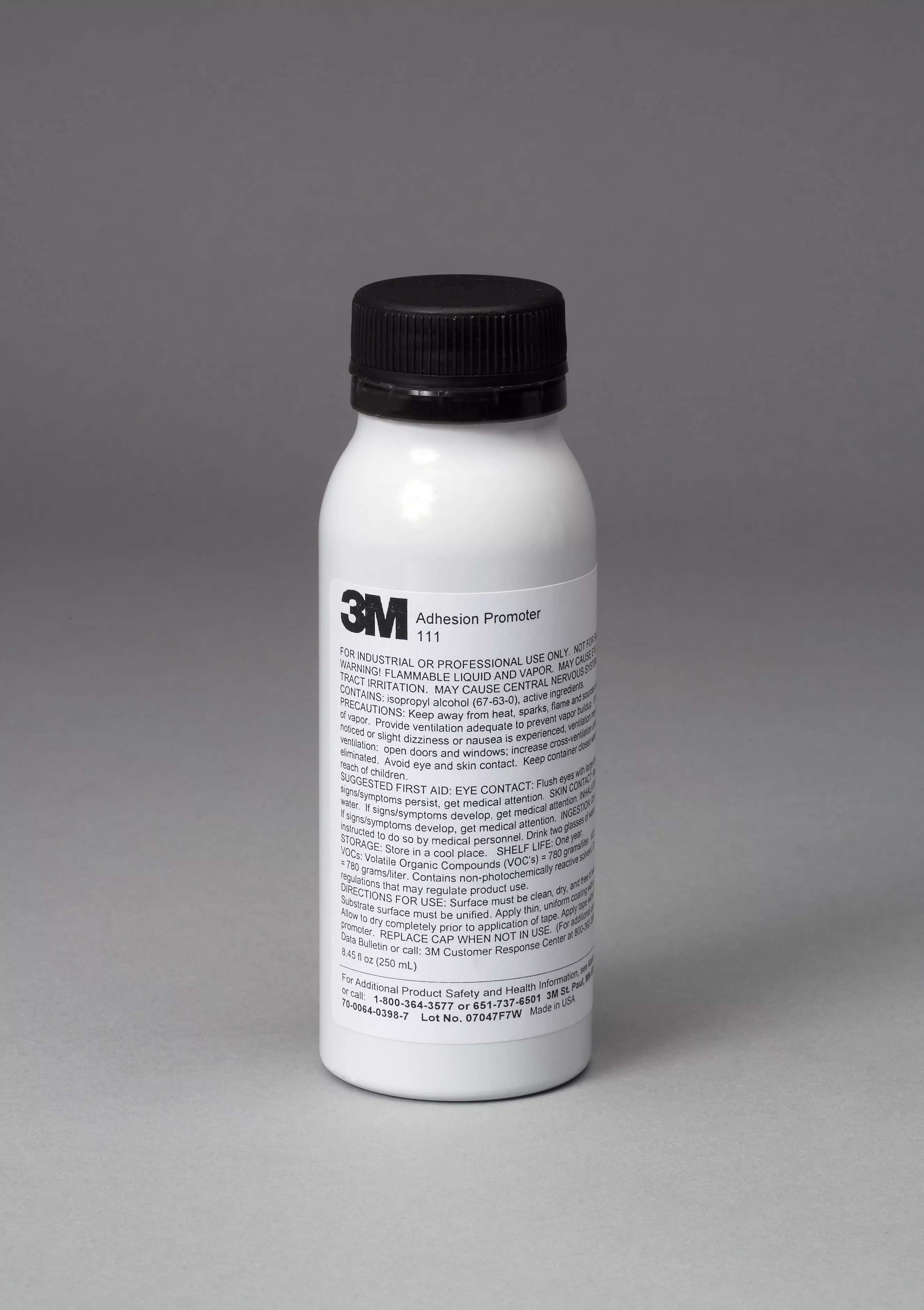 3M™ Adhesion Promoter 111, Clear, 250 mL, 4 Bottles/Case