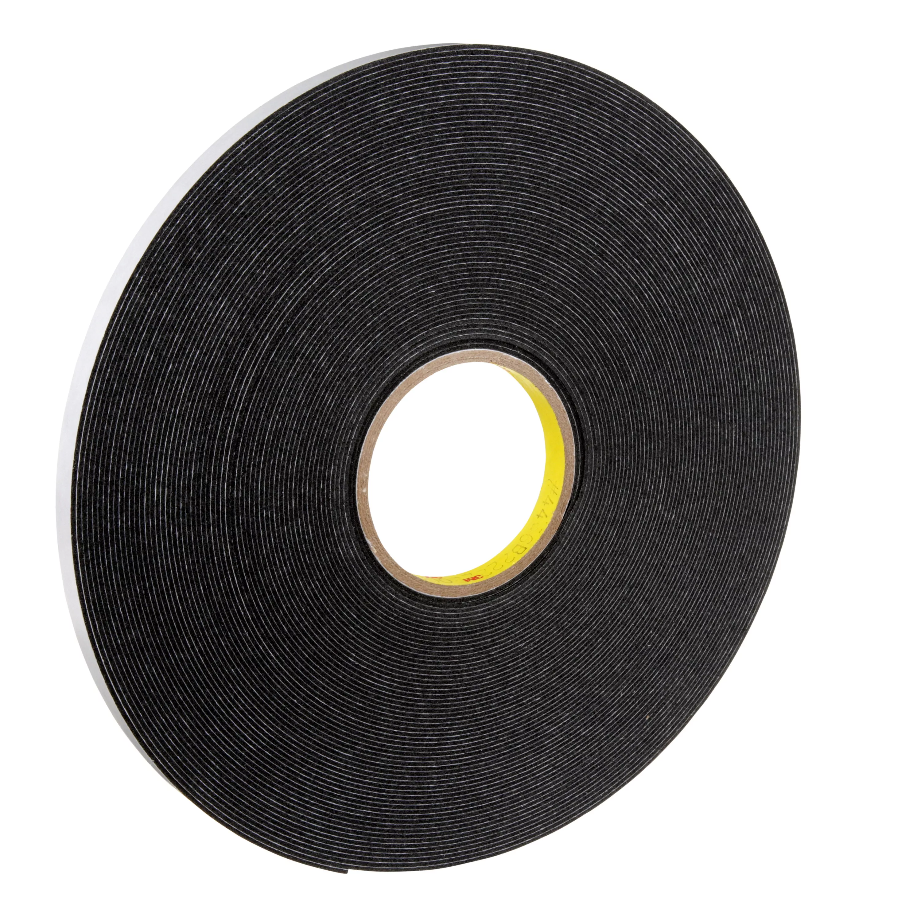 3M™ Double Coated Polyethylene Foam Tape 4466, Black, 1/2 in x 36 yd, 62
mil, 18 Roll/Case