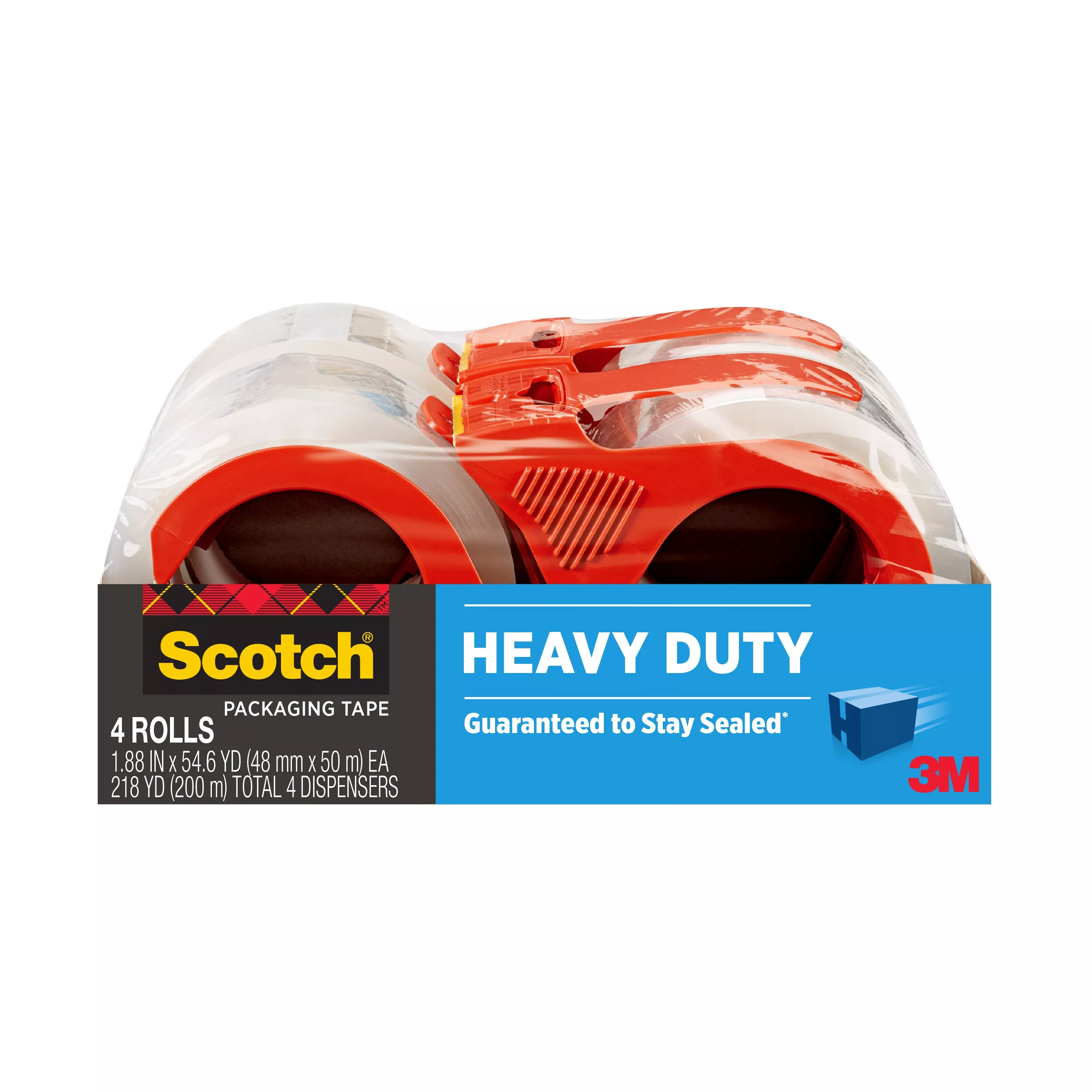 SKU 7100253623 | Scotch® Heavy Duty Shipping Packaging Tape 3850-4RD-6GC