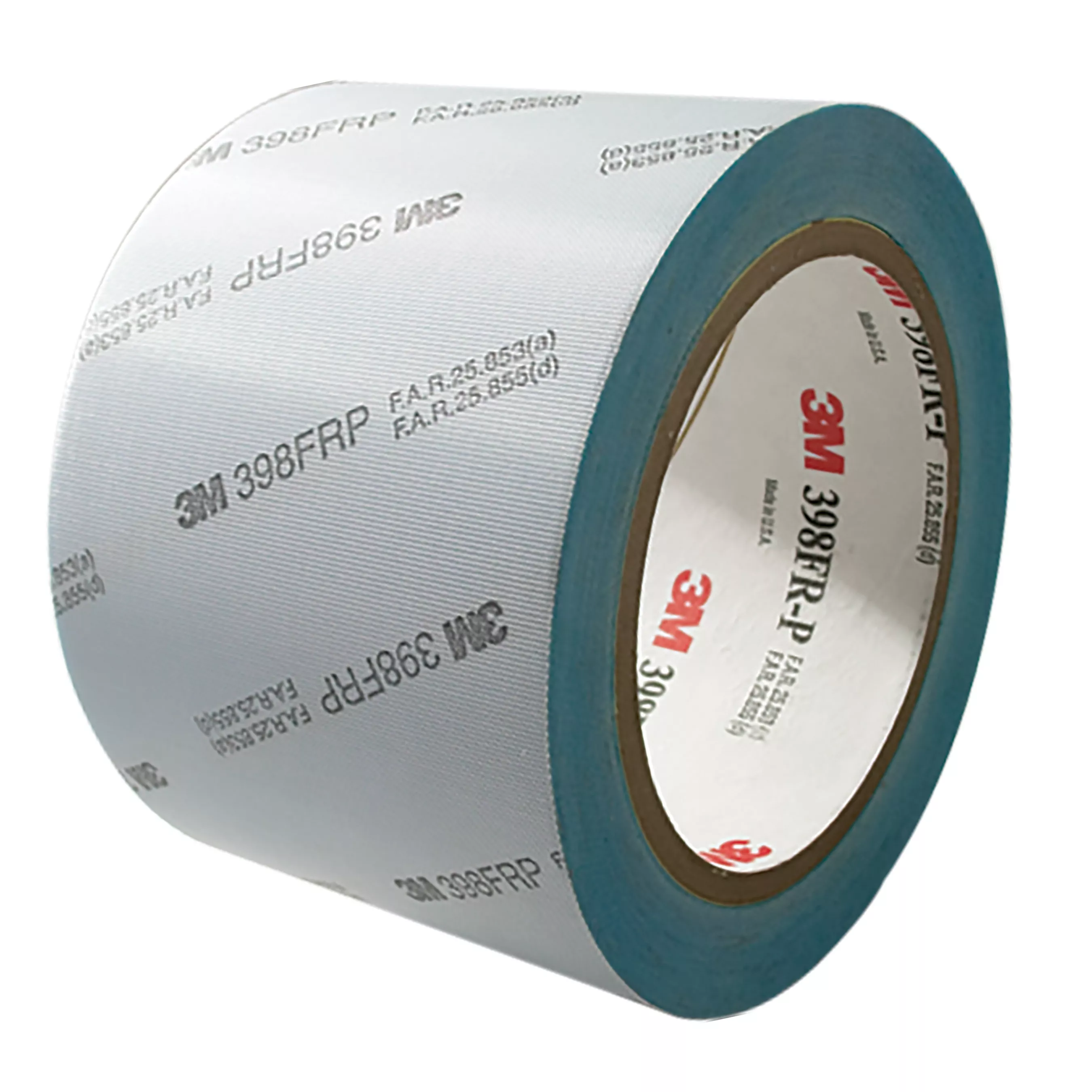3M™ Glass Cloth Tape 398FRP, White, 3 in x 36 yd, 7 mil, 12 Roll/Case