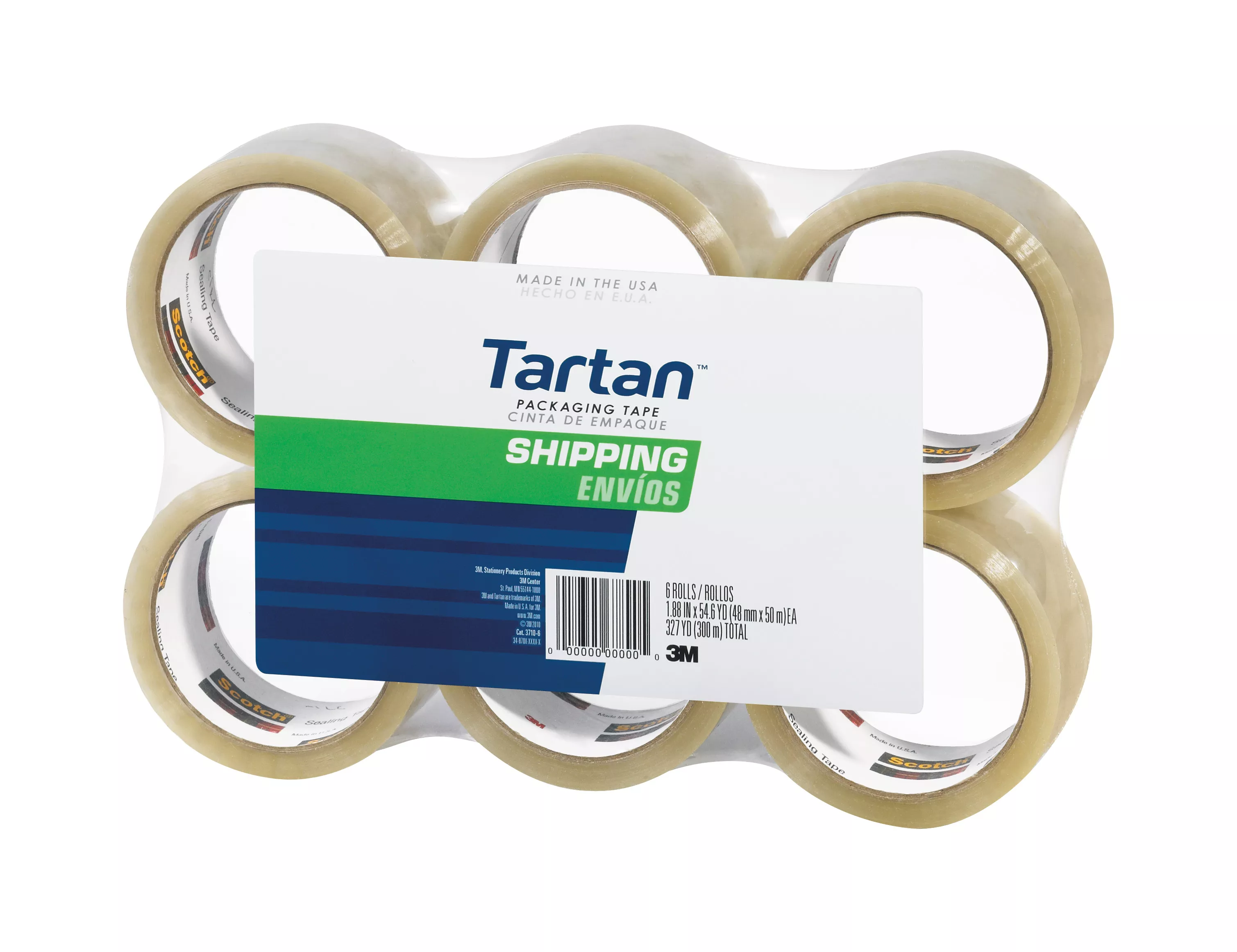 SKU 7100183029 | Tartan™ Shipping Packaging Tape 3710-6