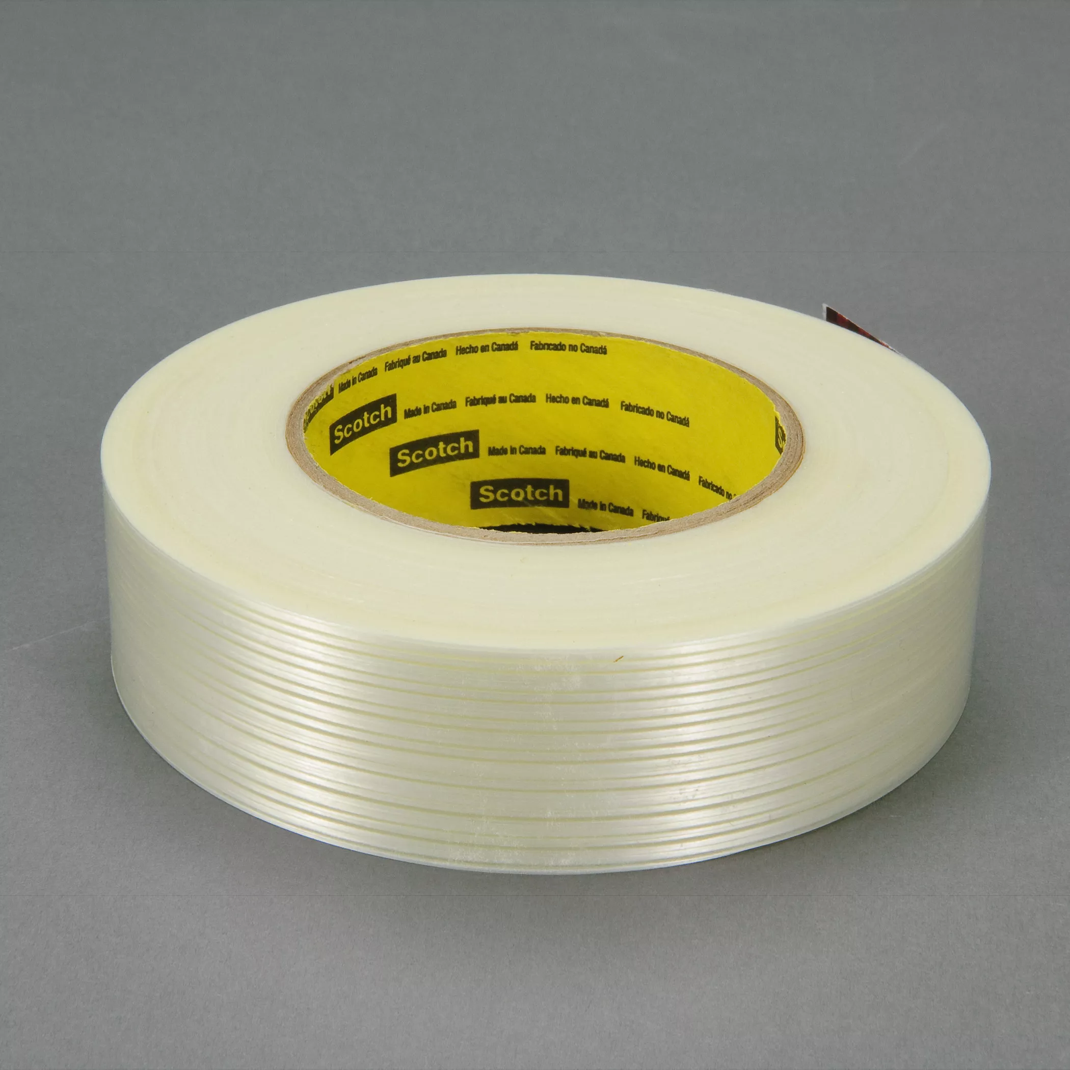 Scotch® Filament Tape 8916V, Clear, 96 mm x 55 m, 6.8 mil, 12 Roll/Case