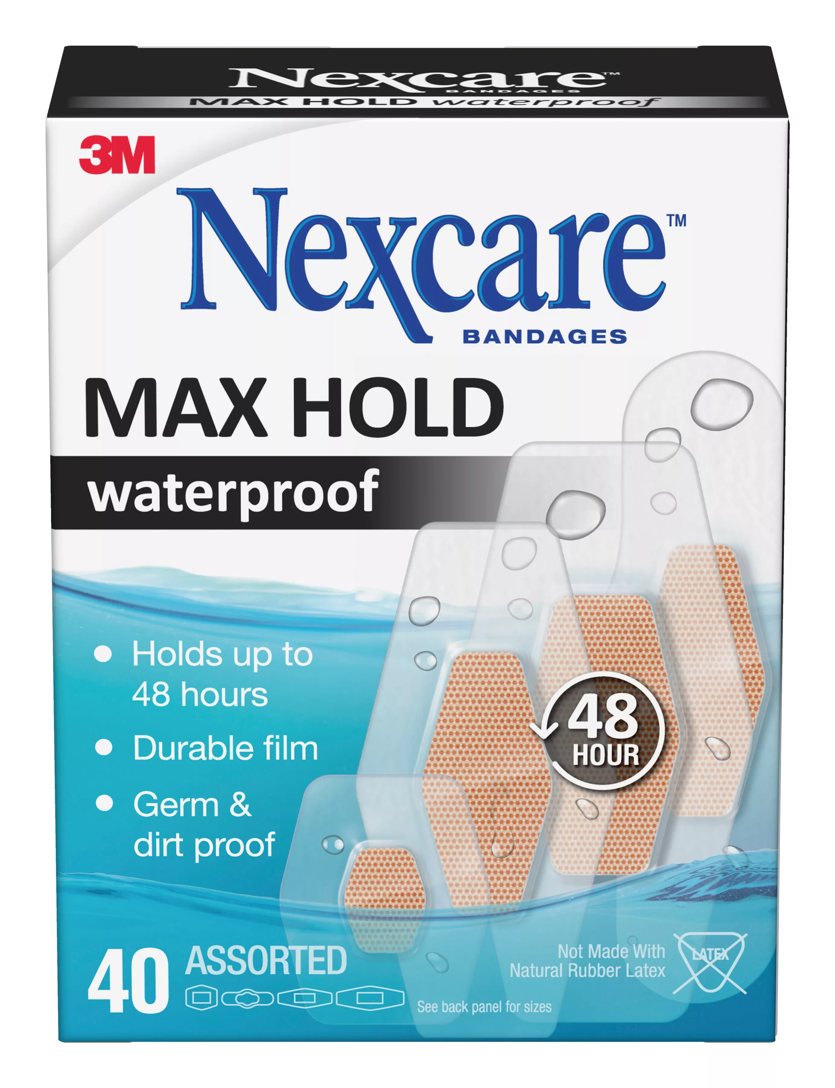 UPC 00051131218055 | Nexcare™ Max Hold Waterproof Bandages MHW-40-NI