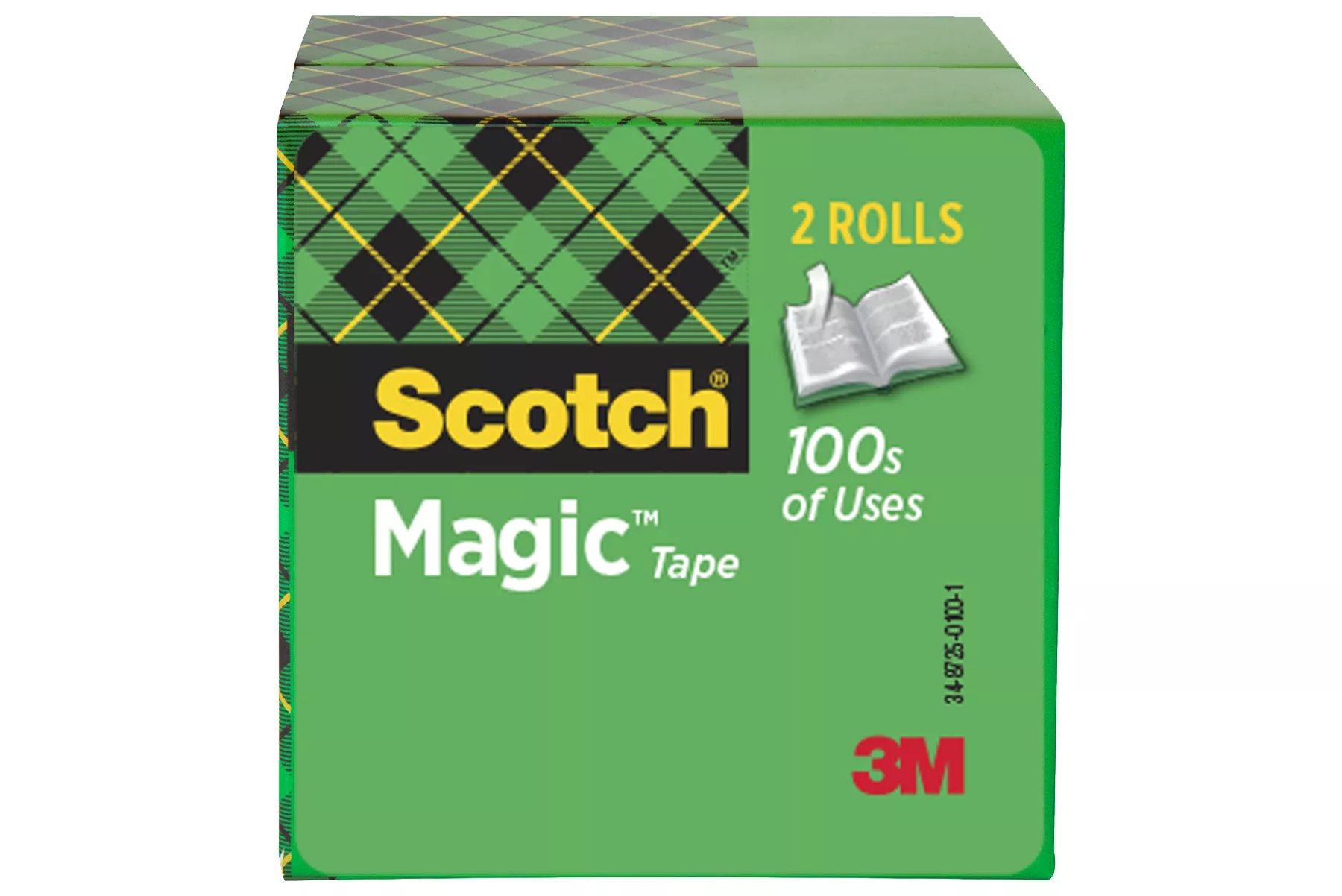 Scotch® Magic™ Tape 810-2P12-72, 1/2 in x 2592 in, 2 pk