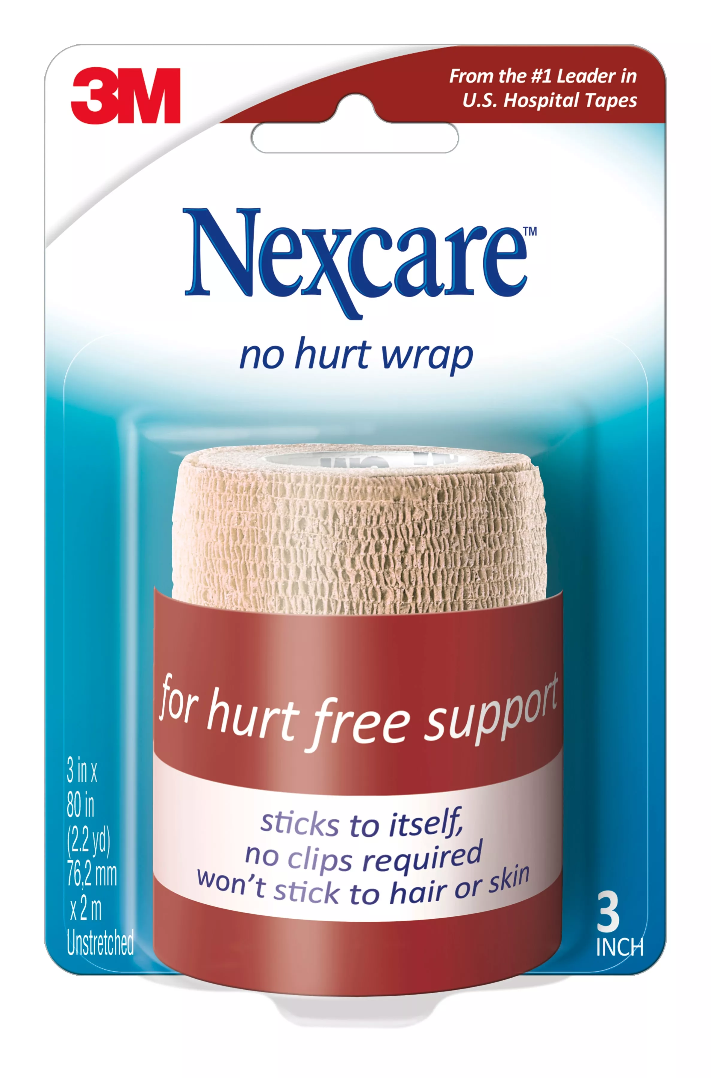SKU 7100172073 | Nexcare™ No Hurt Wrap NHT-3