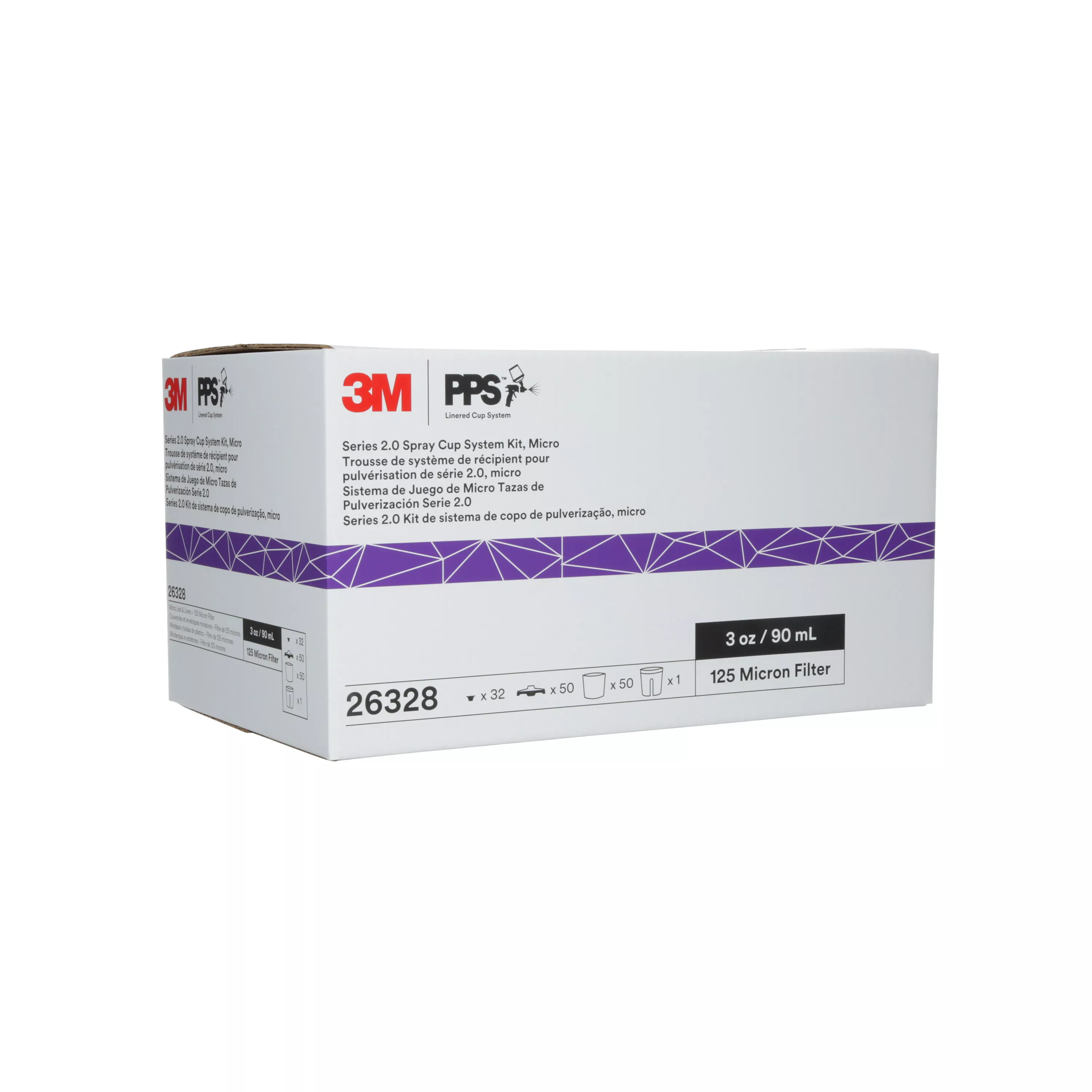 SKU 7100284555 | 3M™ PPS™ Series 2.0 Spray Cup System Kit 26328