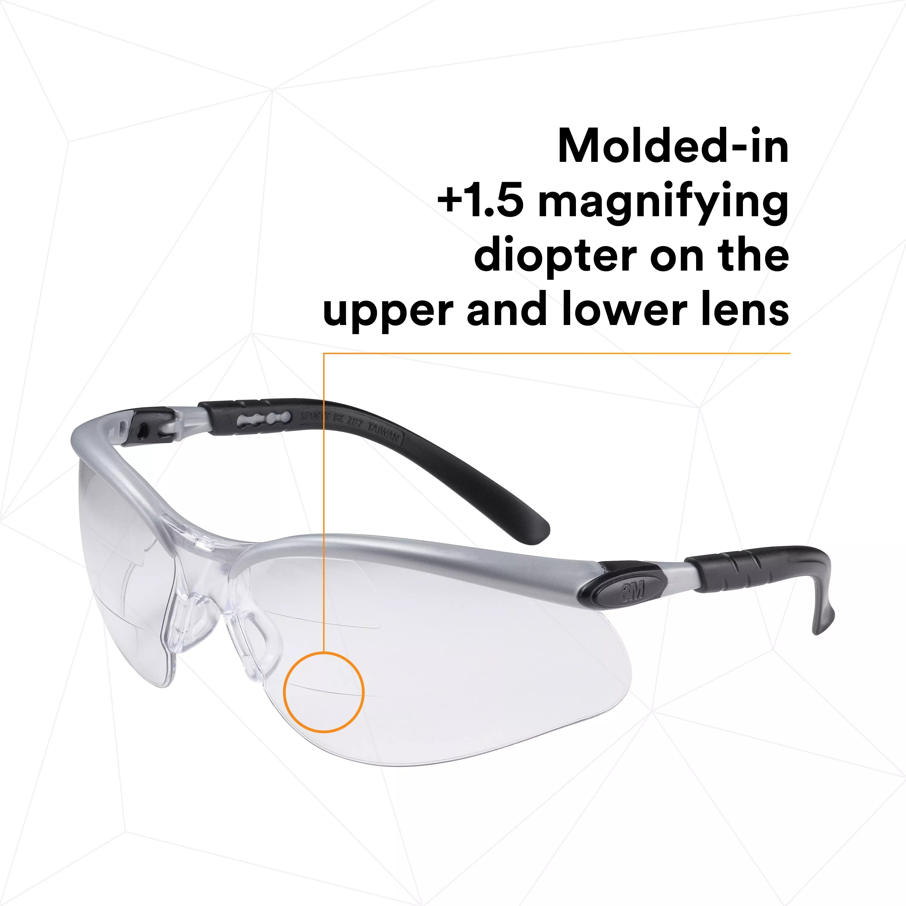 Product Number 11457-00000-20 | 3M™ BX™ Dual Reader Protective Eyewear 11457-00000-20