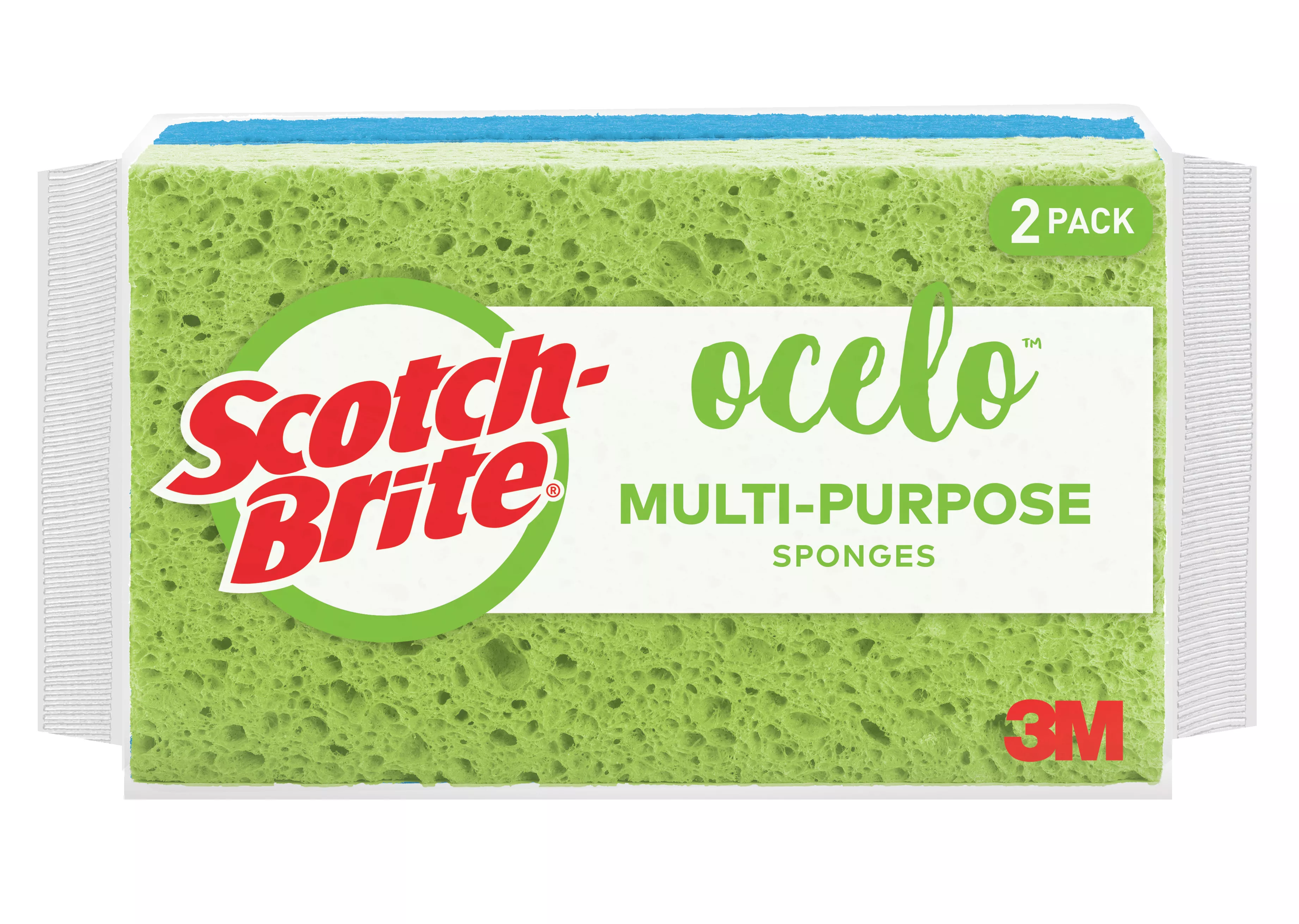 Scotch-Brite® ocelo™ Utility Sponge 7243-T, 2 pack, 12/2