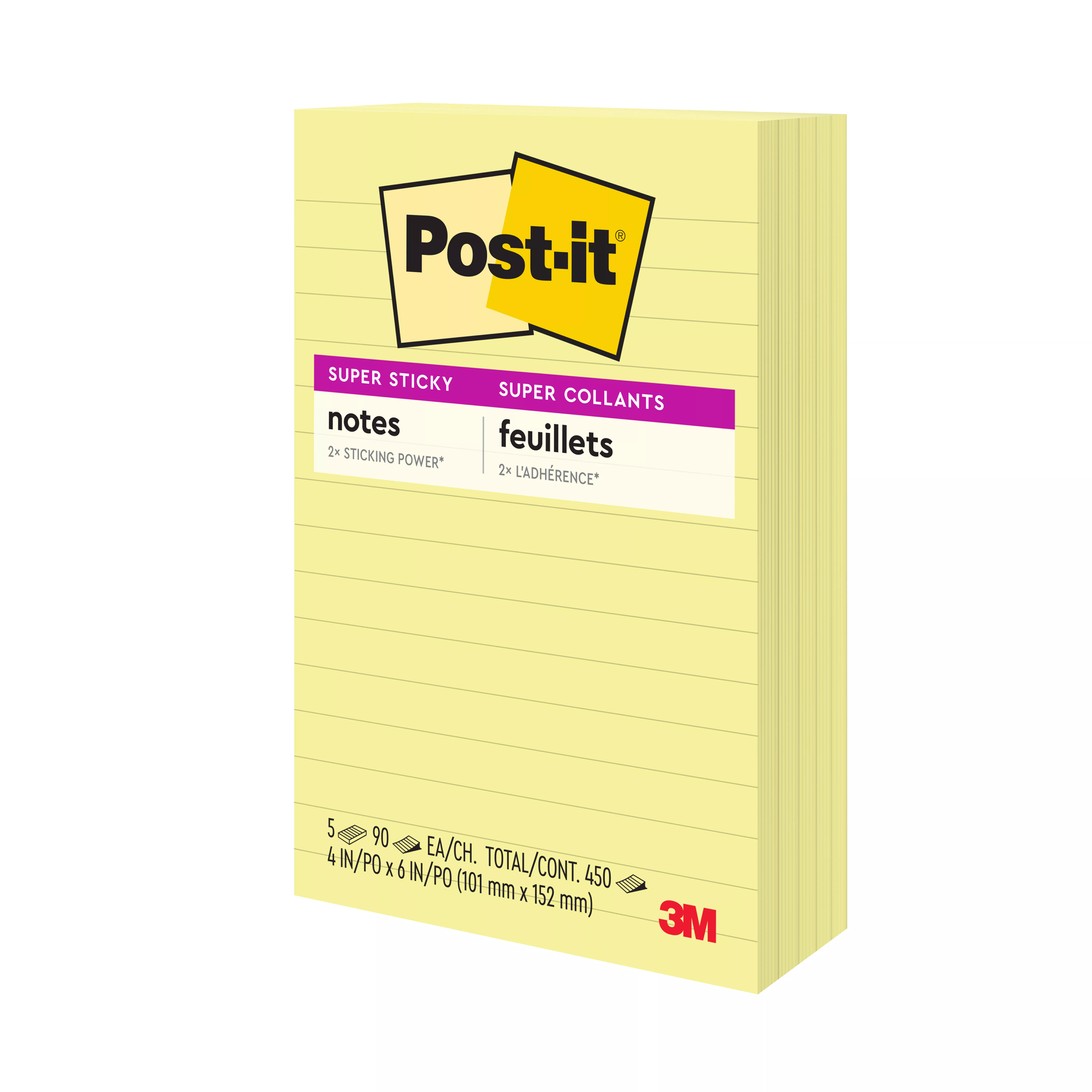 SKU 7000052459 | Post-it® Super Sticky Notes 660-5SSCY