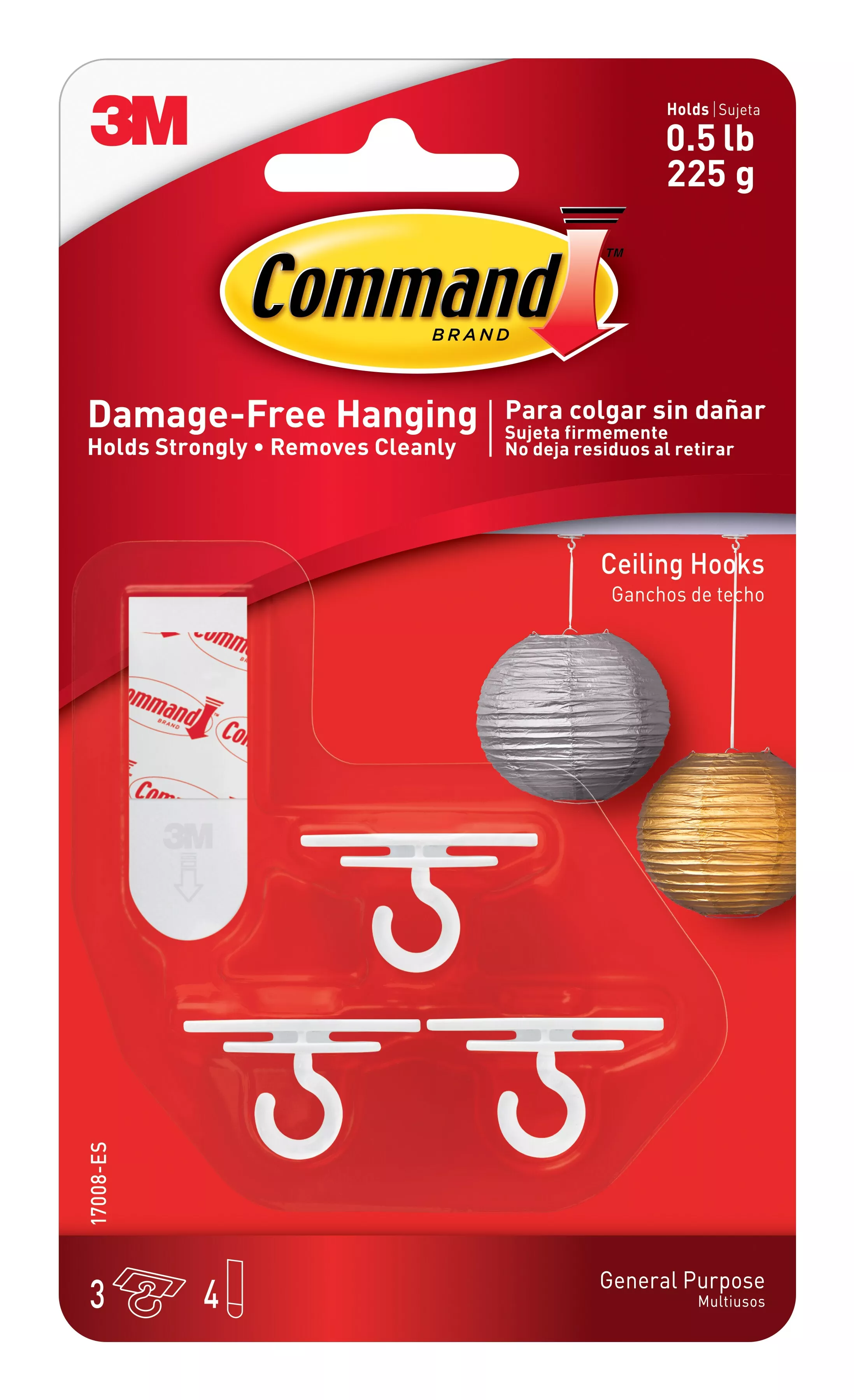 Command™ Ceiling Hooks 17008-ES