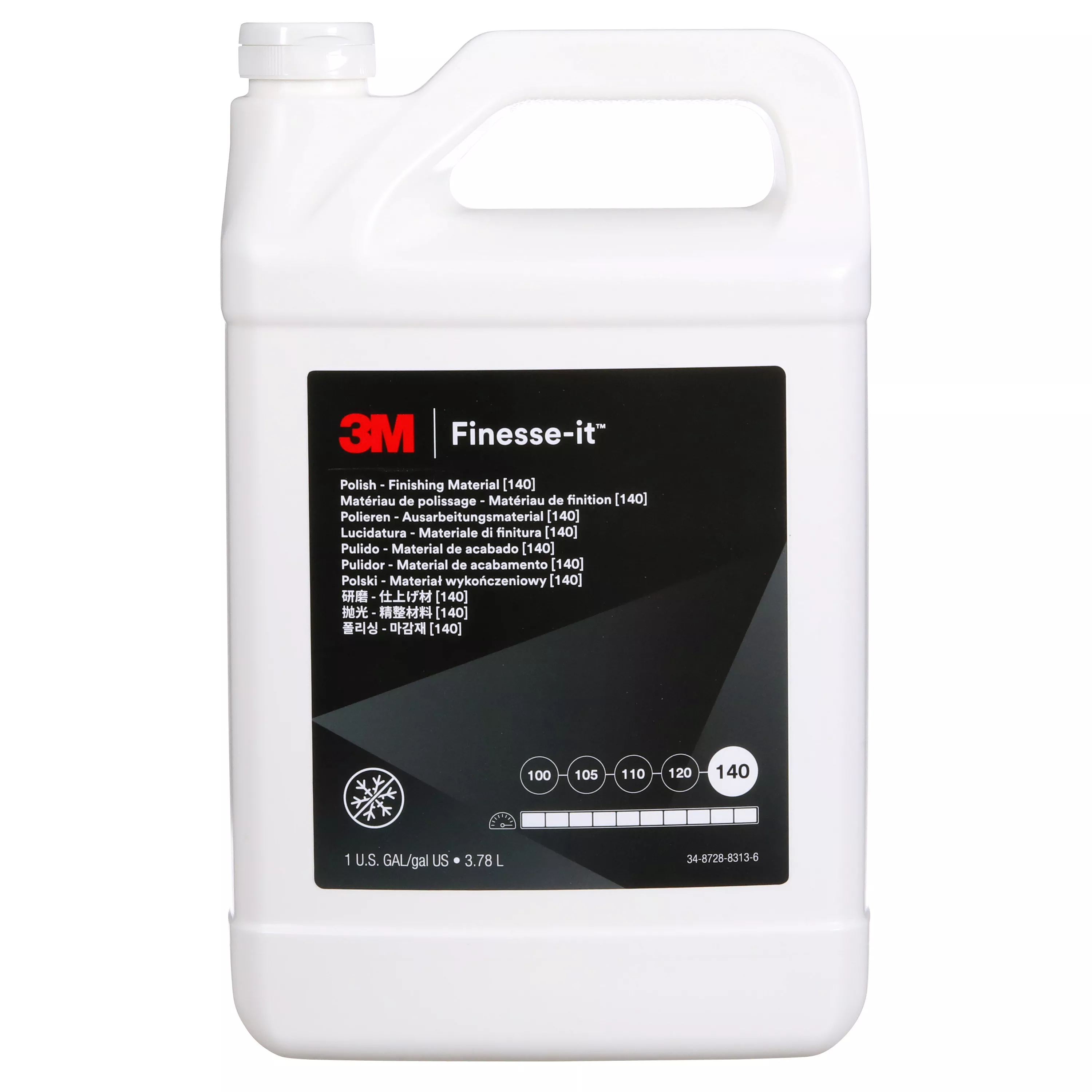 3M™ Finesse-it™ Polish Standard Series - Finishing Material (140),
13084, White, Easy Clean Up, 1 Gallon (3.785 Liter), 4 ea/Case