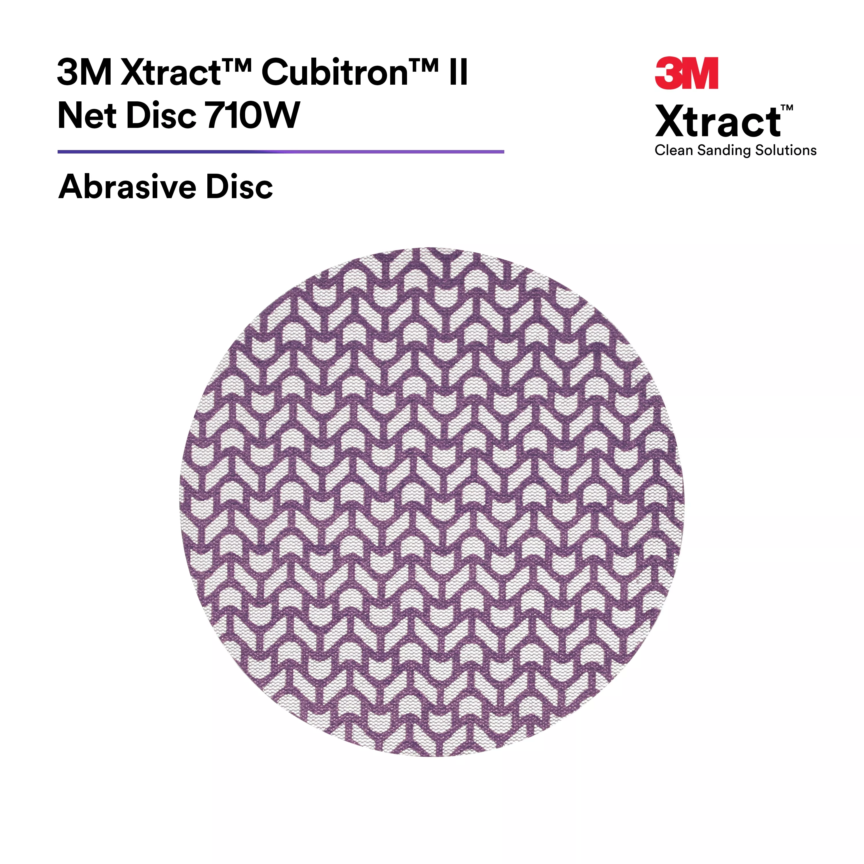 Product Number 710W | 3M Xtract™ Cubitron™ II Net Disc 710W