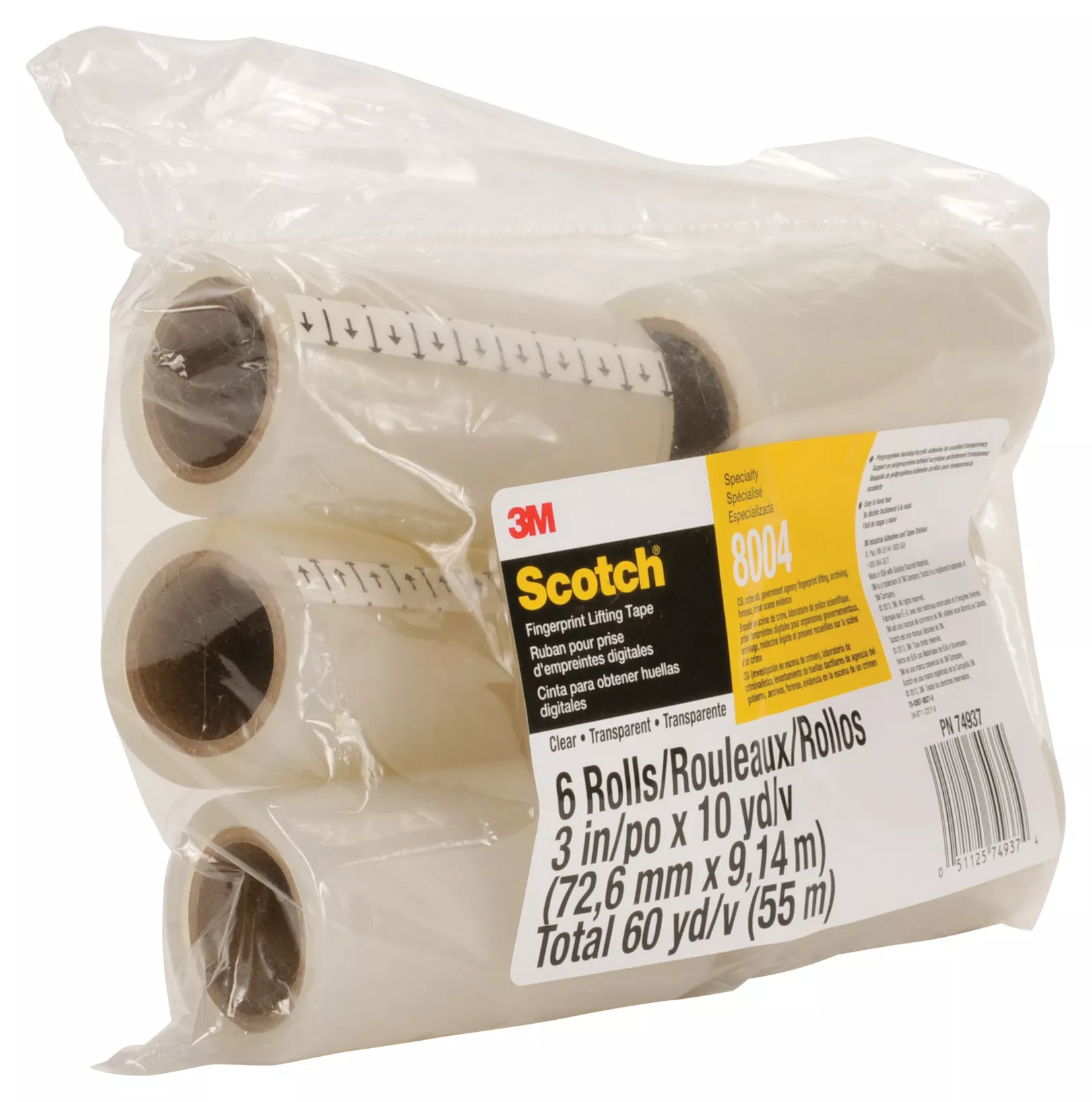 Product Number 8004 | Scotch® Fingerprint Lifting Tape 8004