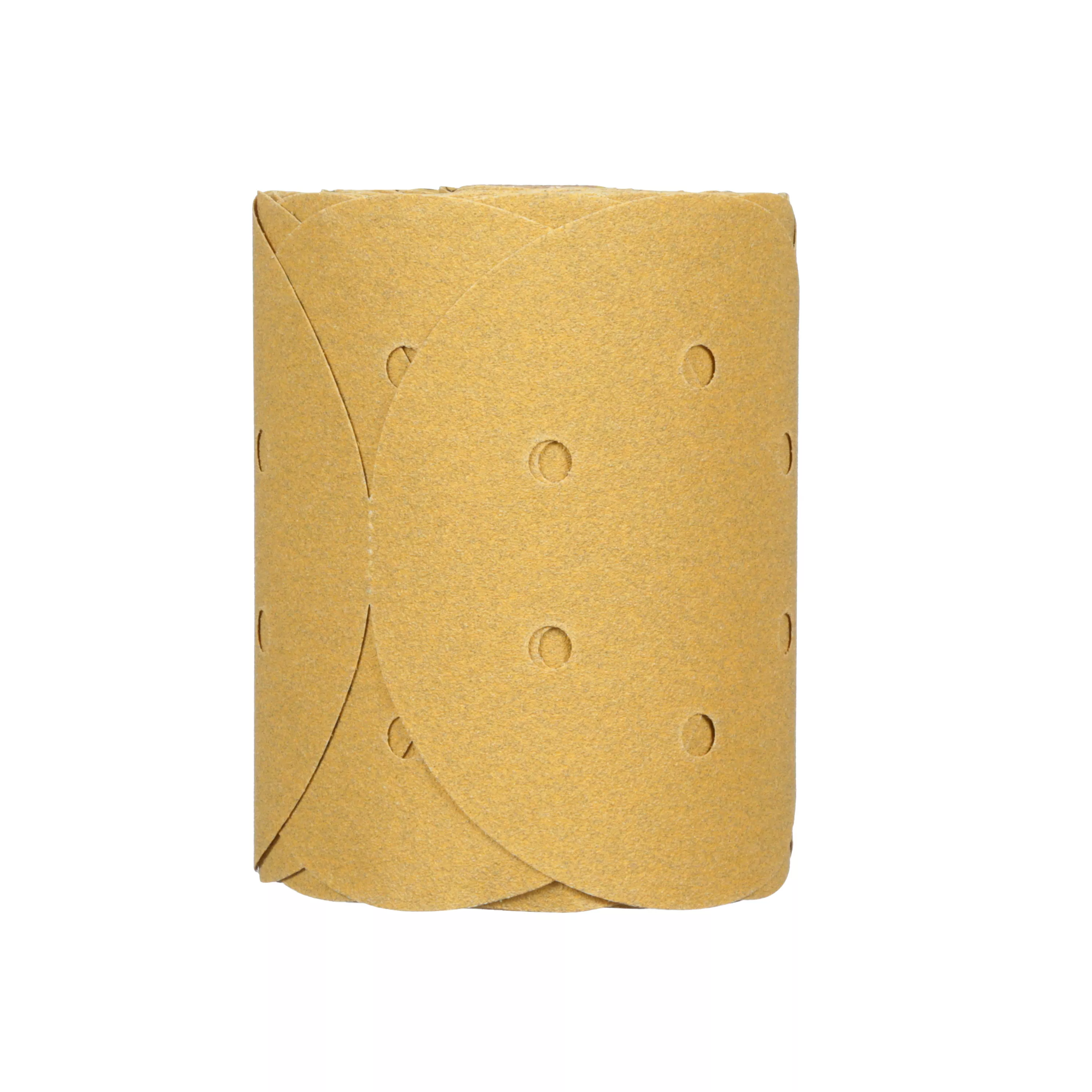 3M™ Stikit™ Gold Disc Roll Dust Free, 01643, 6 in, P80, 125 discs per
roll, 10 rolls per case