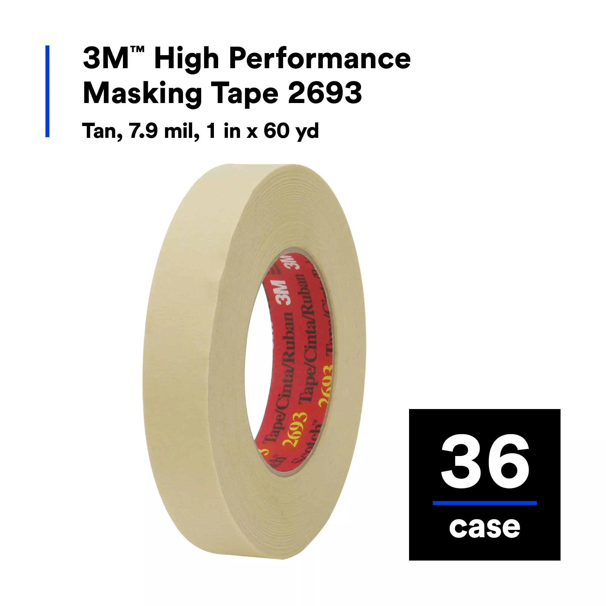 SKU 7010374226 | 3M™ High Performance Masking Tape 2693