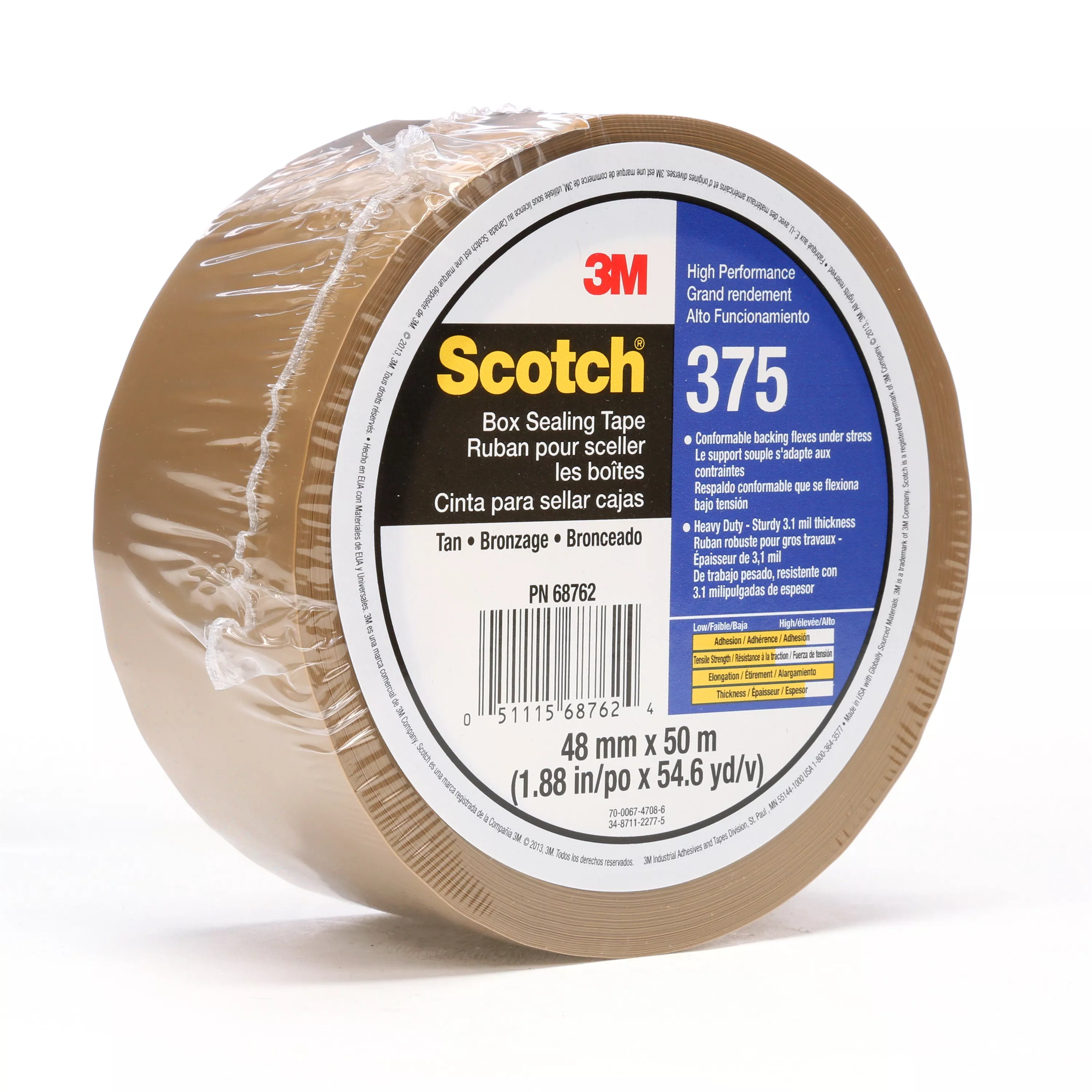 Product Number 375 | Scotch® Box Sealing Tape 375