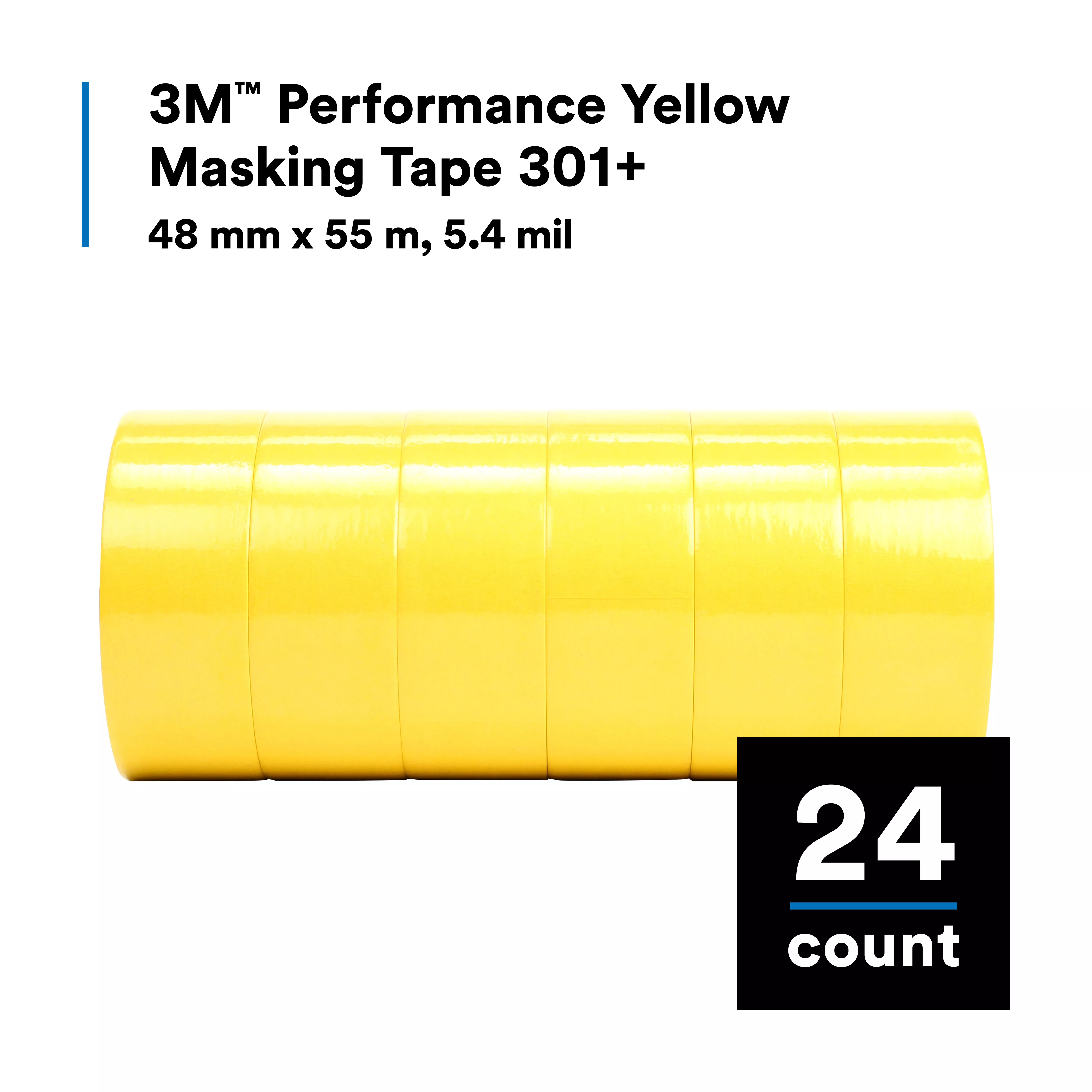 Product Number 301+ | 3M™ Performance Yellow Masking Tape 301+