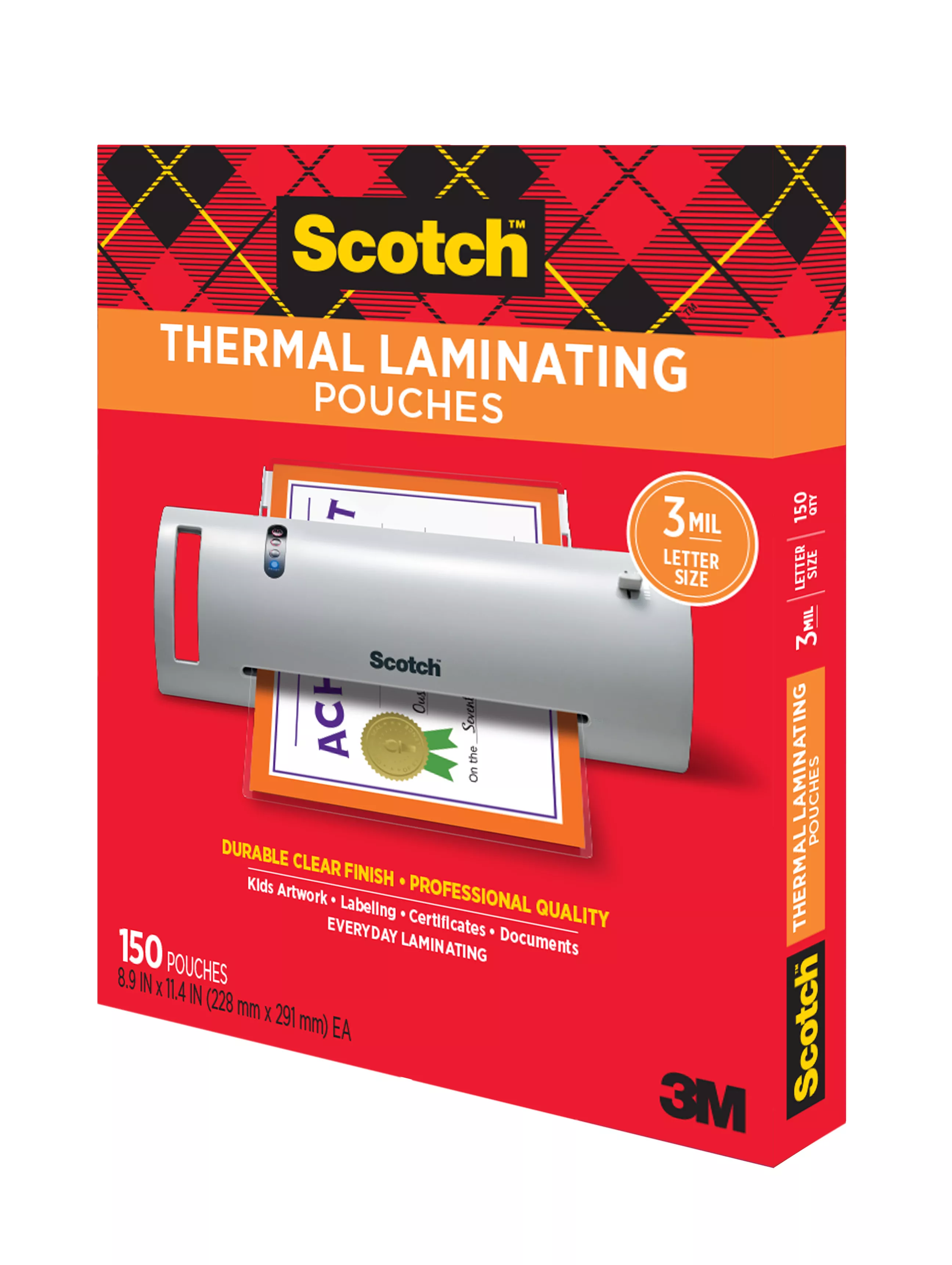 SKU 7100231158 | Scotch™ Thermal Pouches TP3854-150