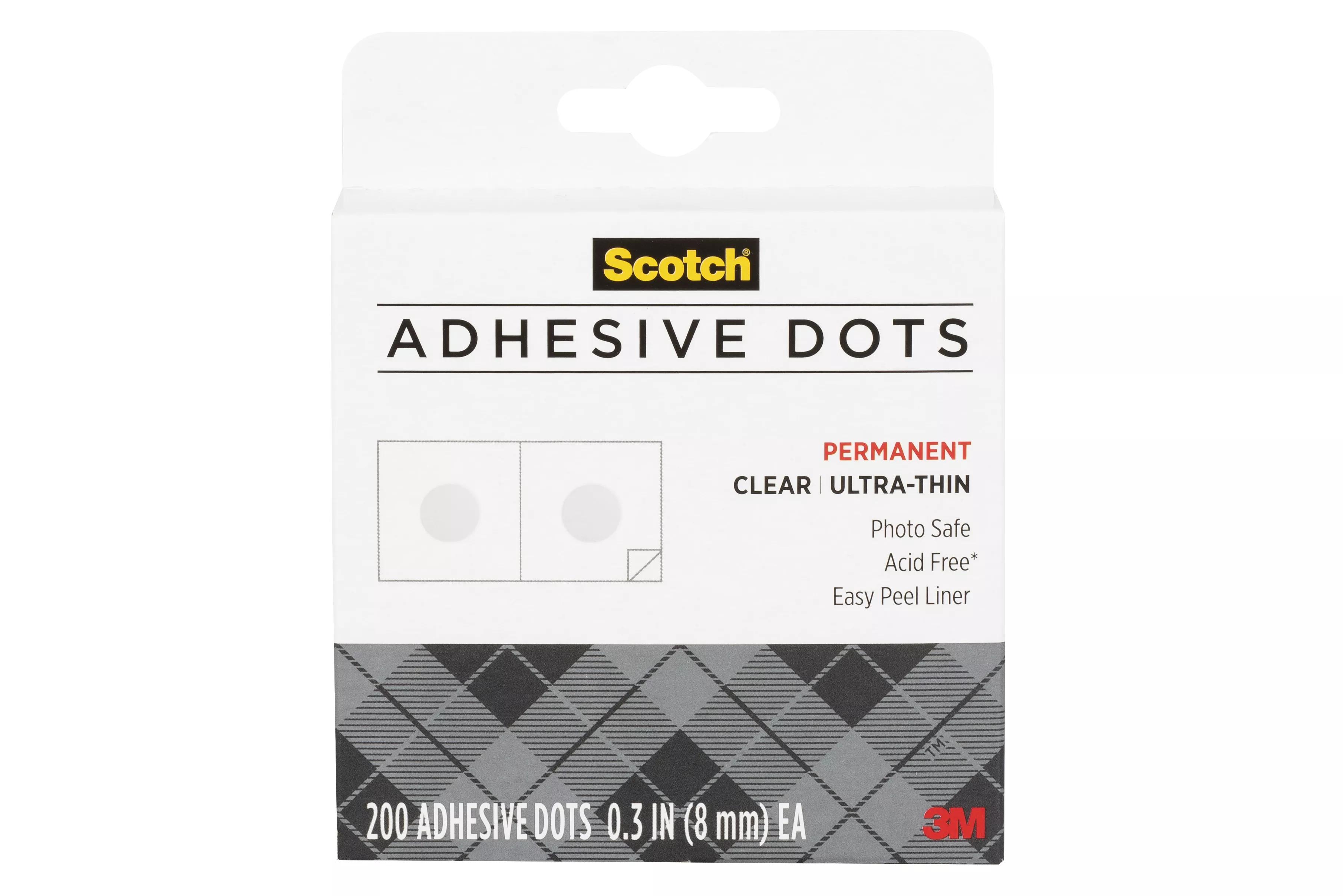 Scotch® Adhesive Dots 010-200UT-CFT, Clear