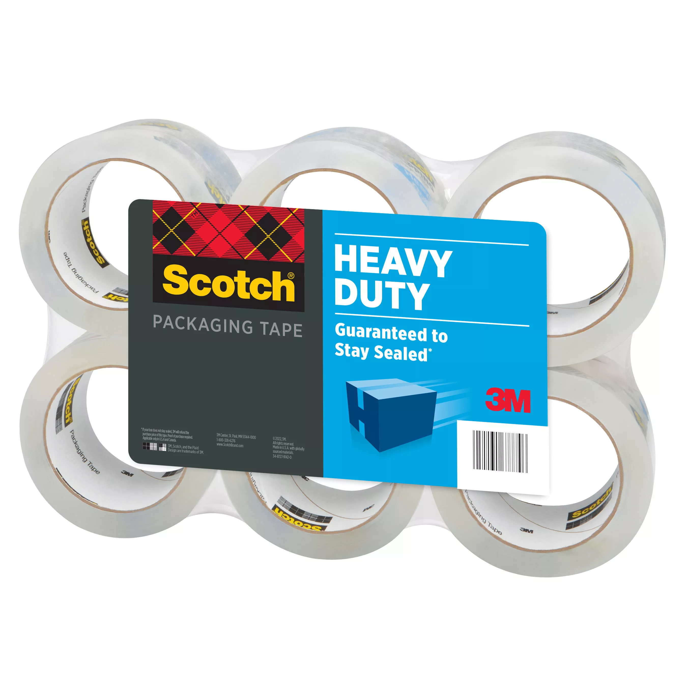 SKU 7100158251 | Scotch® Heavy Duty Shipping Packaging Tape