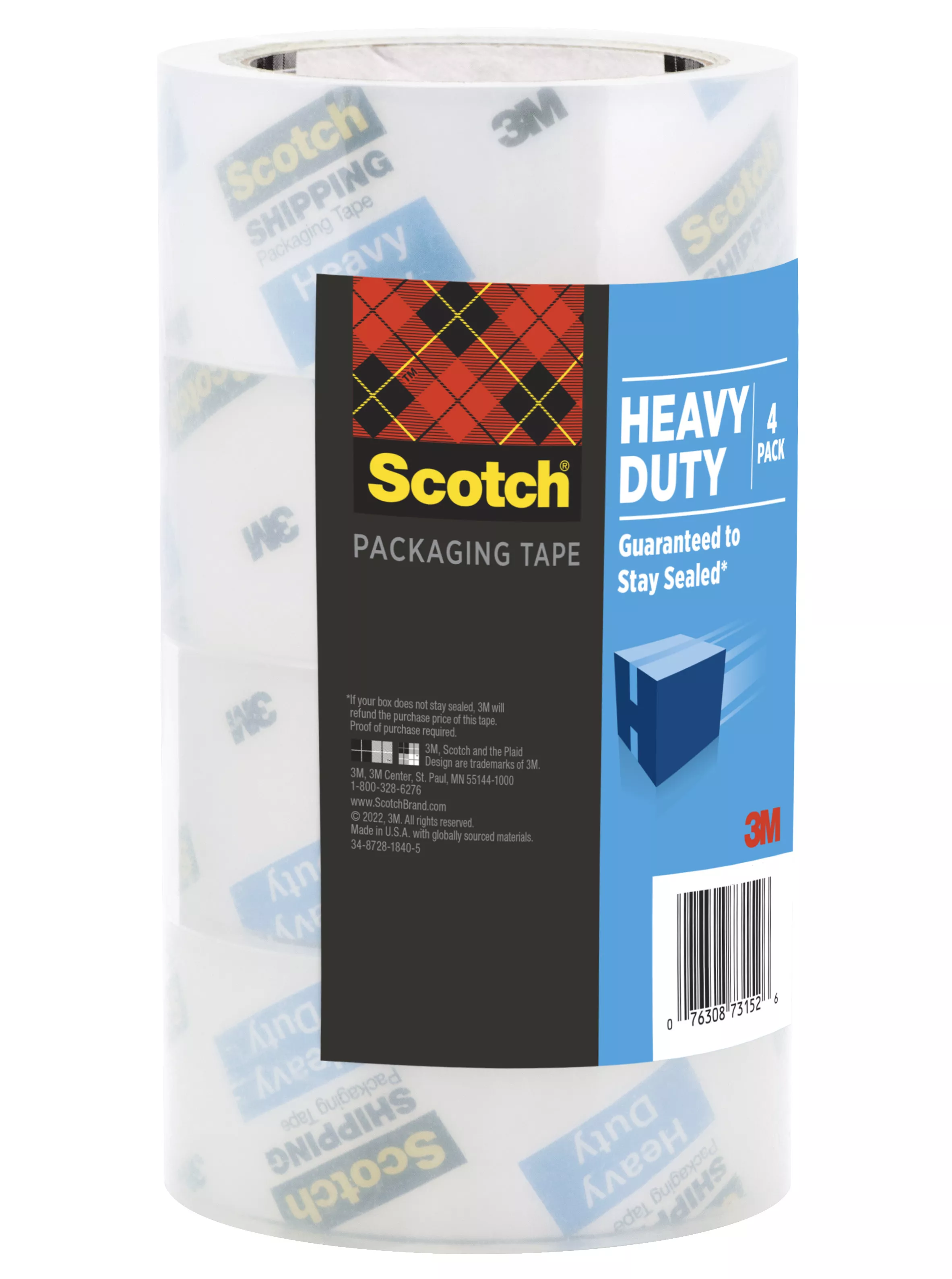 UPC 00076308405670 | Scotch® Heavy Duty Shipping Packaging Tape 3850-40LR4-4GC