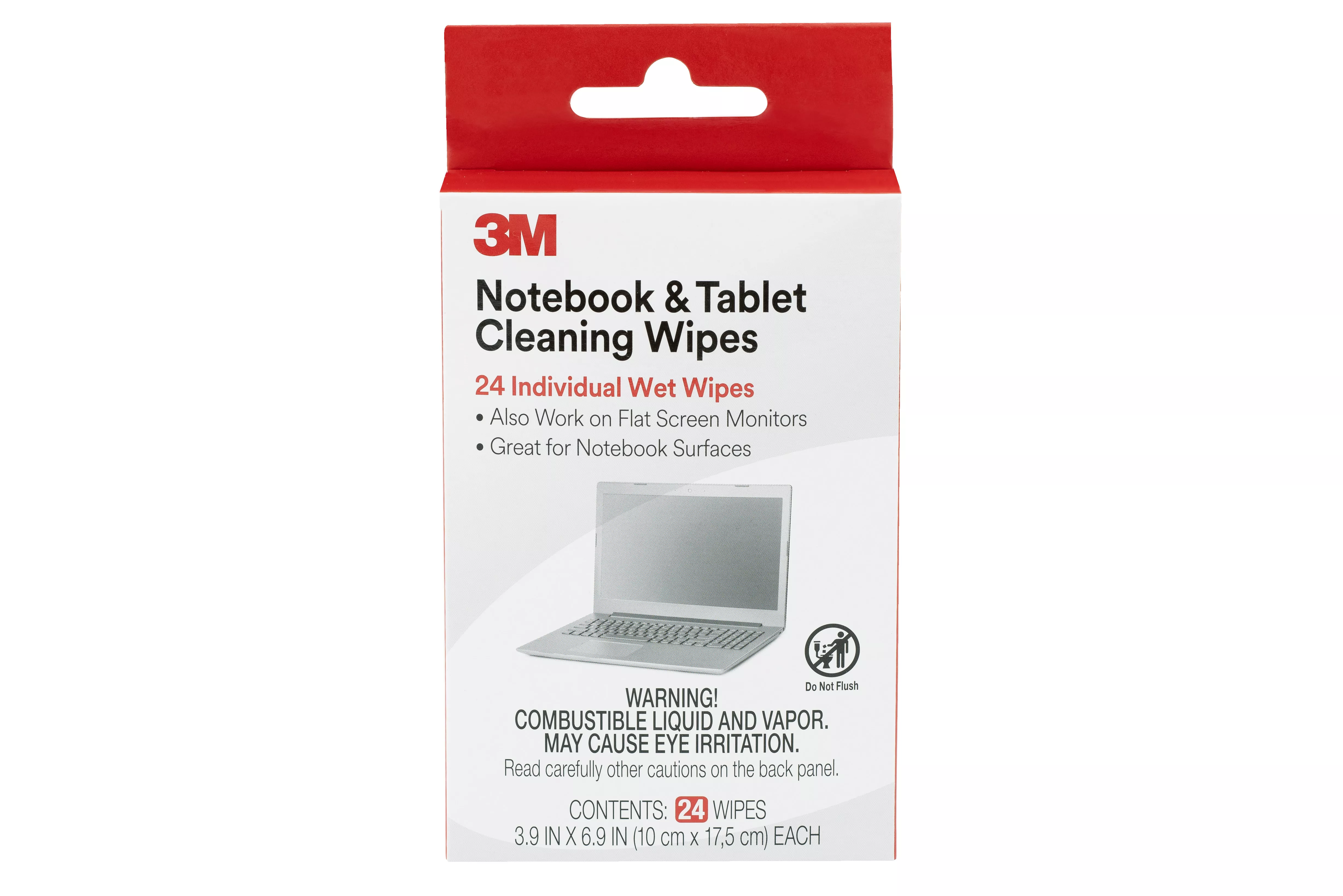 SKU 7100037456 | 3M™ Cleaner Notebook Screen Cleaning Wipes CL630