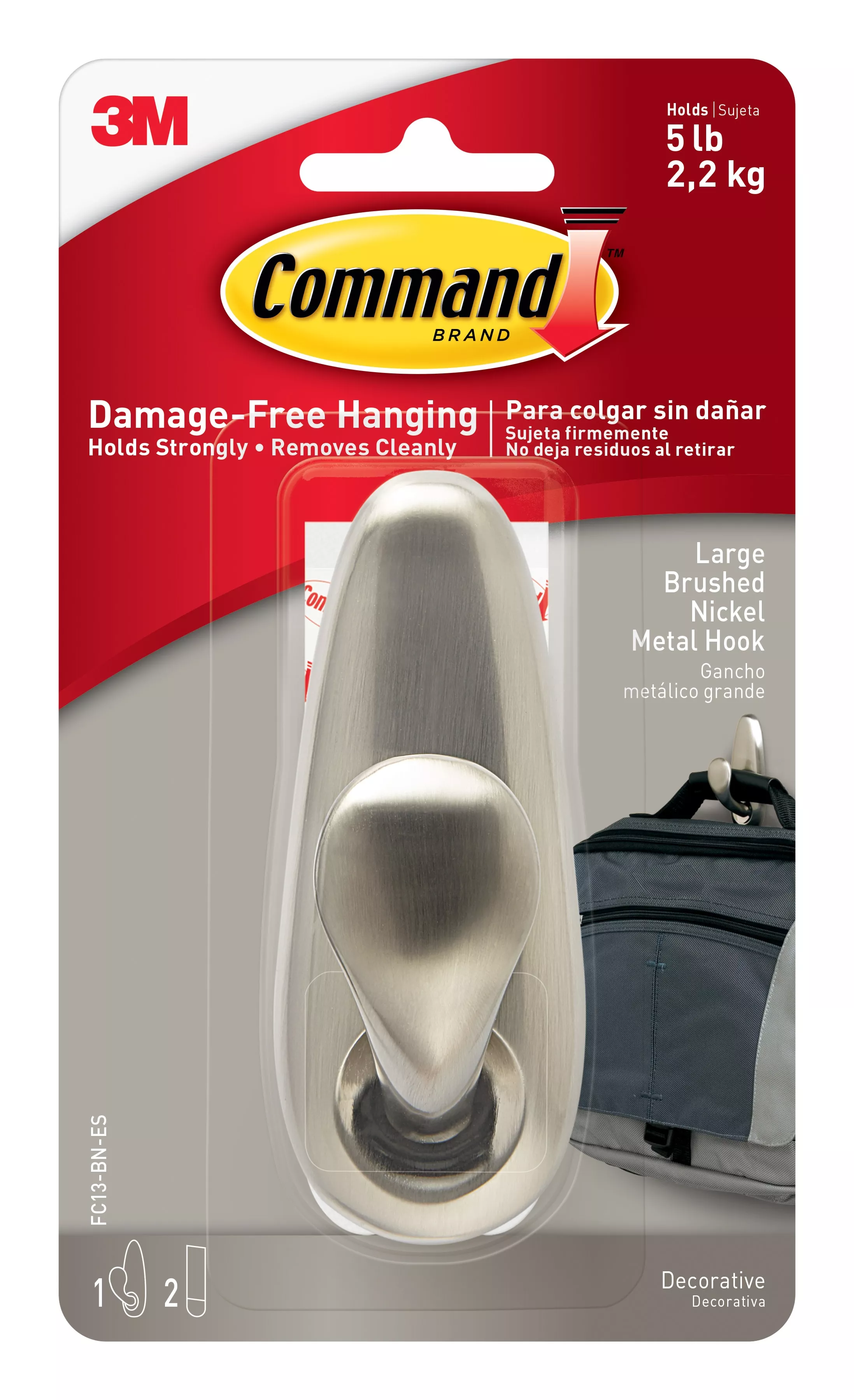 Command™ Forever Classic Hook FC13-BN-ES, Large