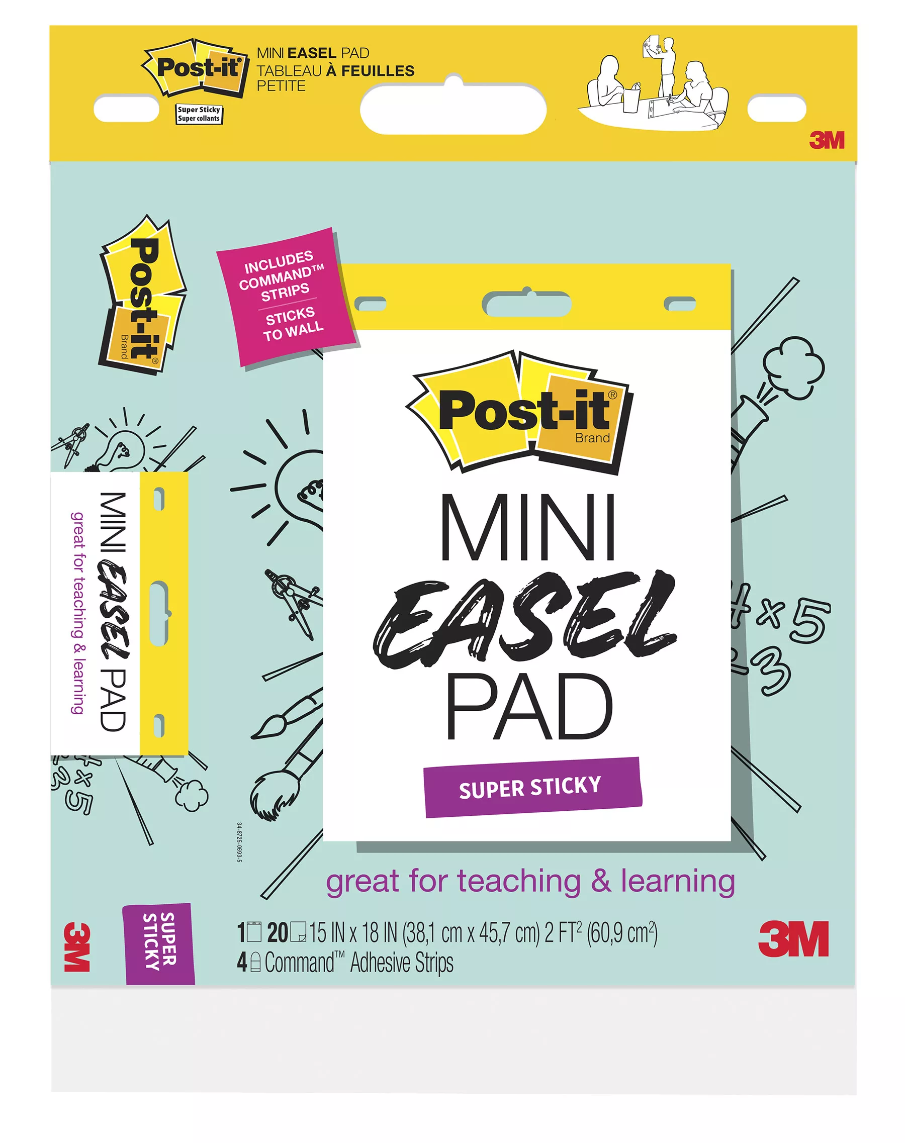 UPC 00638060266991 | Post-it® Super Sticky Mini Easel Pad 577SS