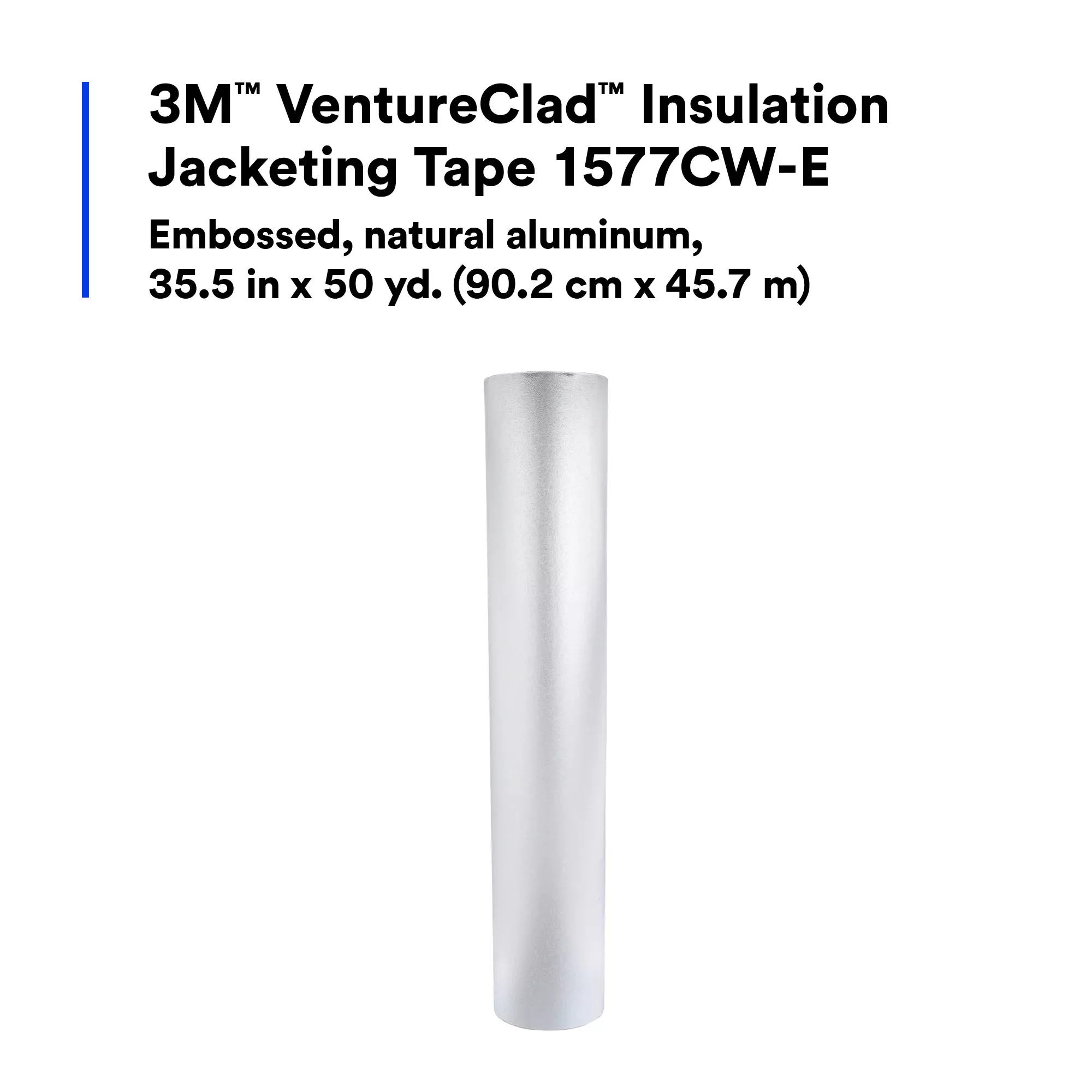 SKU 7100043742 | 3M™ VentureClad™ Insulation Jacketing Tape 1577CW-E